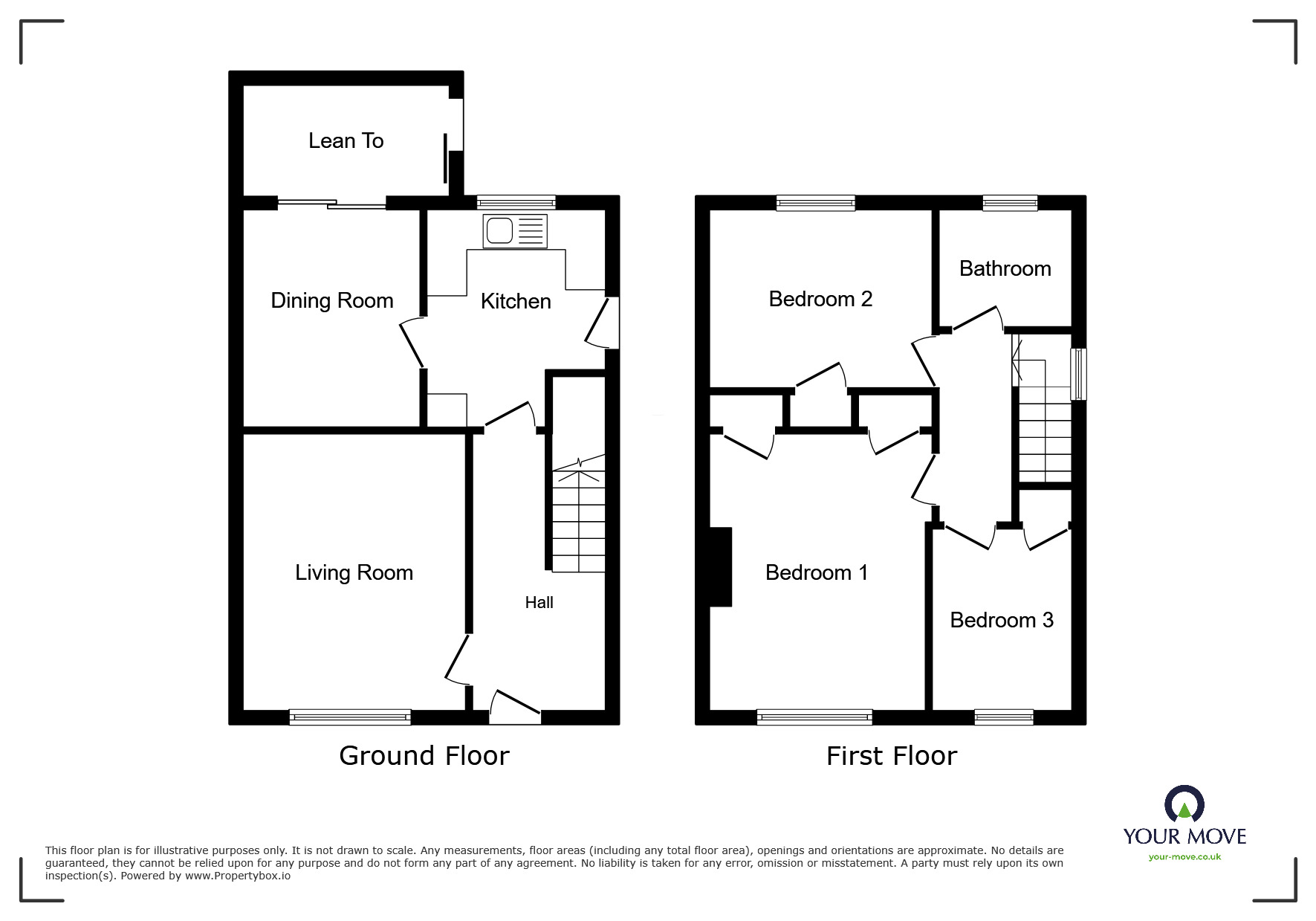 Floorplan of 3 bedroom Semi Detached House for sale, Esk Avenue, Whitehaven, Cumbria, CA28