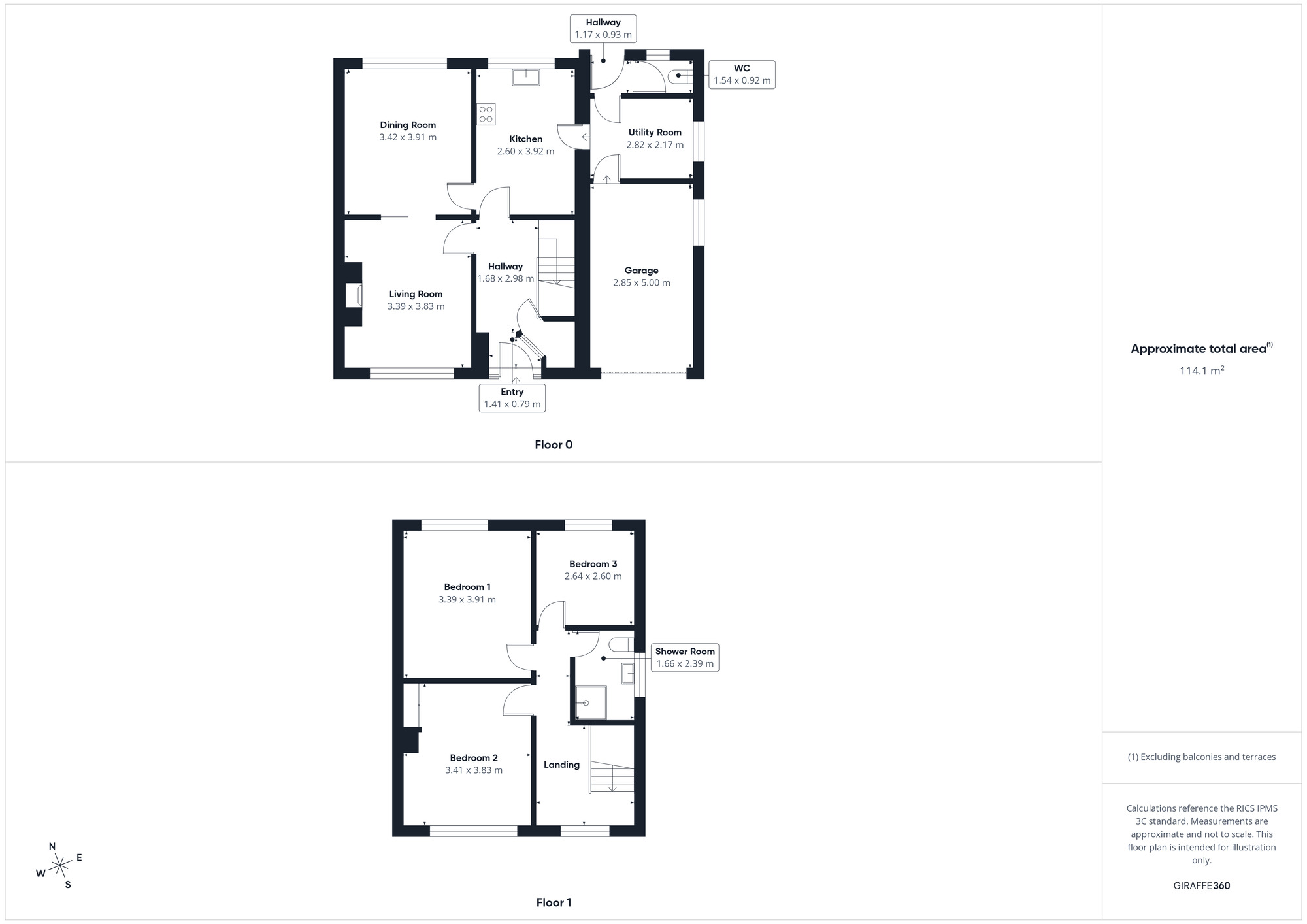 Floorplan of 3 bedroom Semi Detached House for sale, Red Beck Park, Cleator Moor, Cumbria, CA25