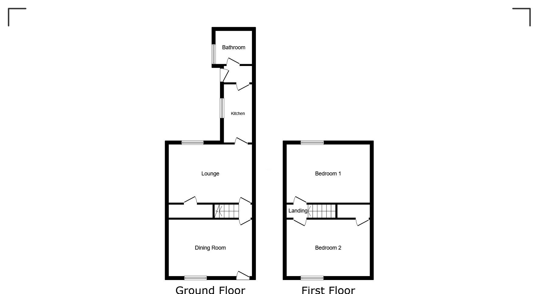 Floorplan of 2 bedroom Mid Terrace House for sale, Blackburn Street, Workington, Cumbria, CA14