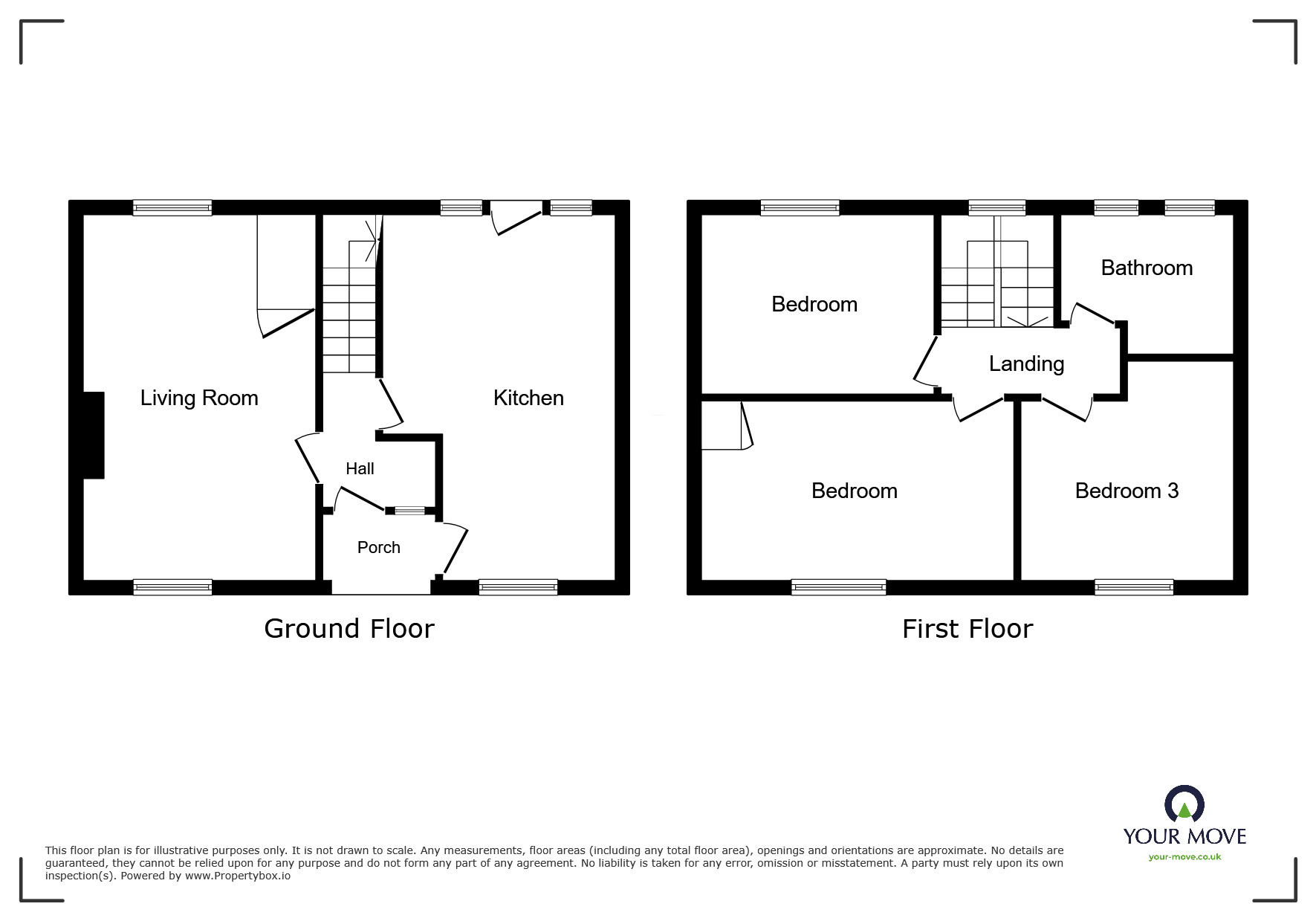 Floorplan of 3 bedroom Mid Terrace House to rent, School Drive, Flimby, Cumbria, CA15