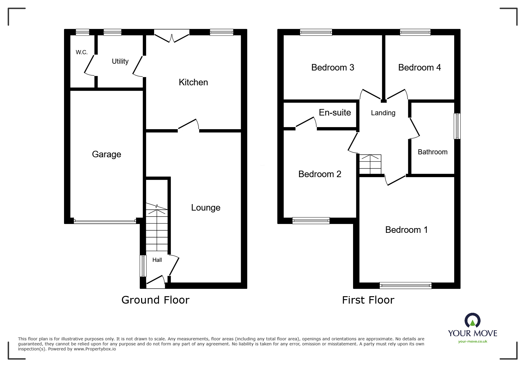 Floorplan of 4 bedroom Detached House to rent, Foxhollow Close, Broughton Moor, Cumbria, CA15