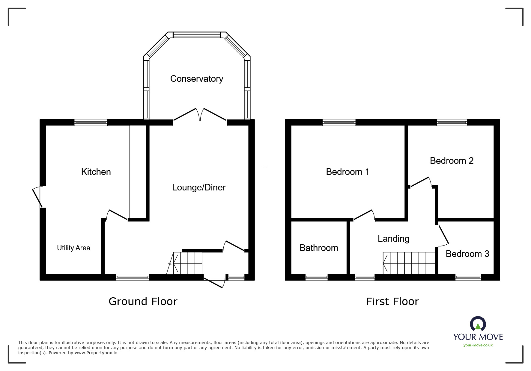 Floorplan of 3 bedroom Semi Detached House for sale, Croasdale Avenue, Whitehaven, Cumbria, CA28