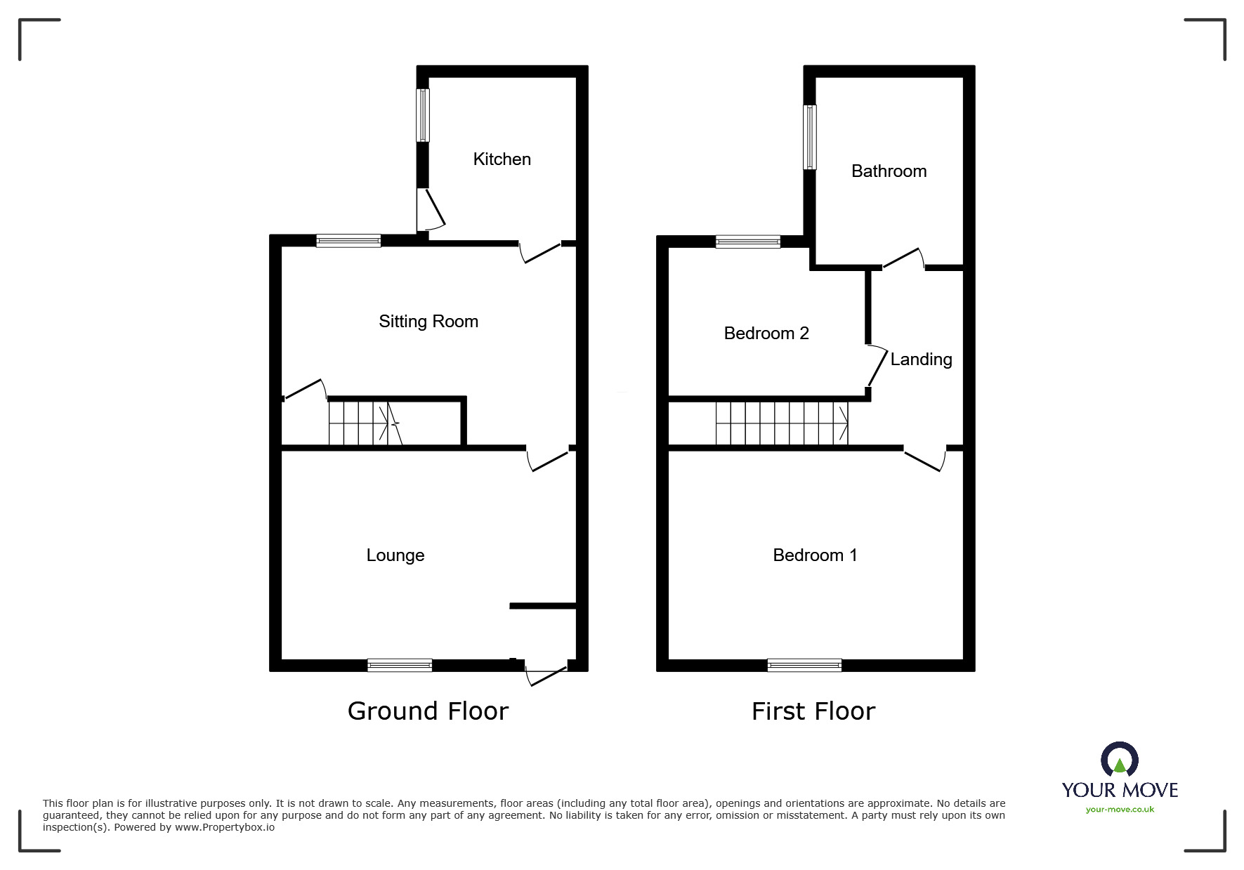 Floorplan of 2 bedroom Mid Terrace House for sale, Pica Cottages, Pica, Cumbria, CA14
