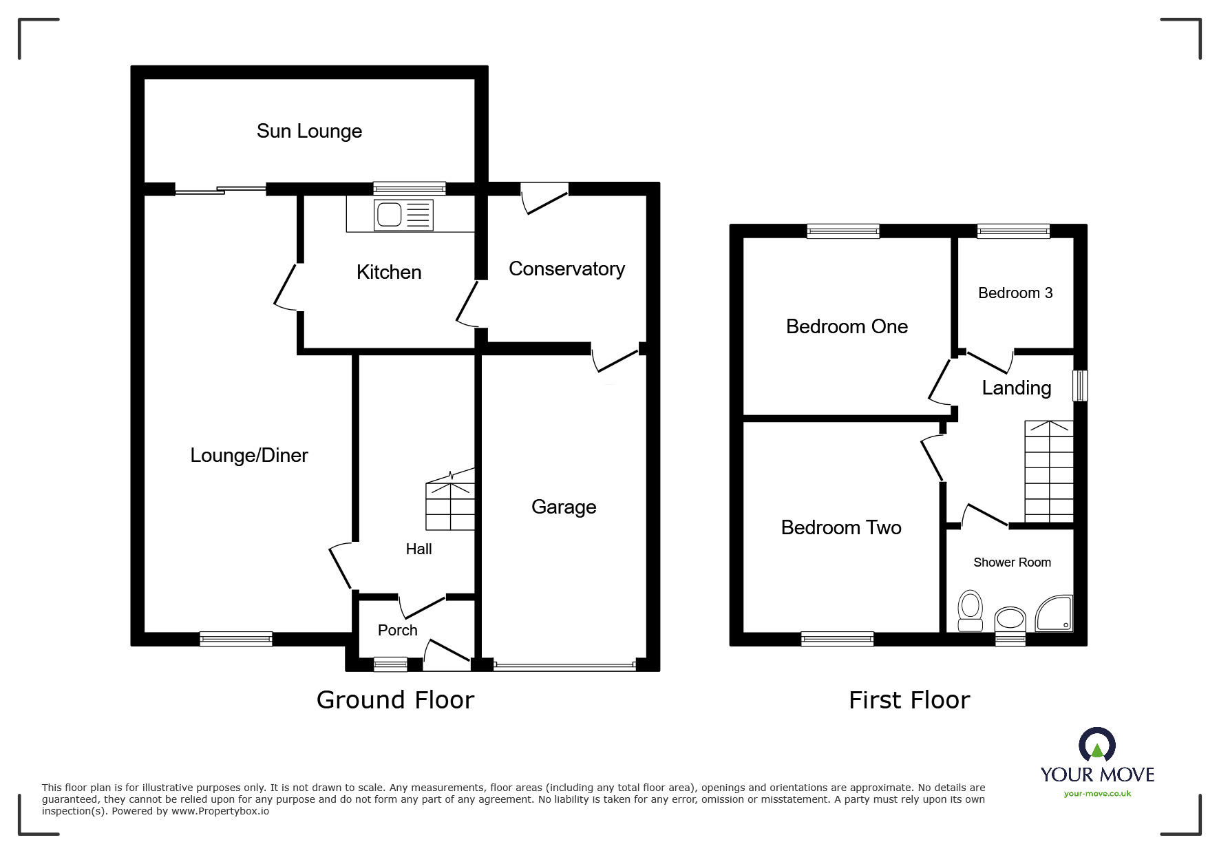 Floorplan of 3 bedroom Semi Detached House for sale, St. Andrews Road, Stainburn, Cumbria, CA14