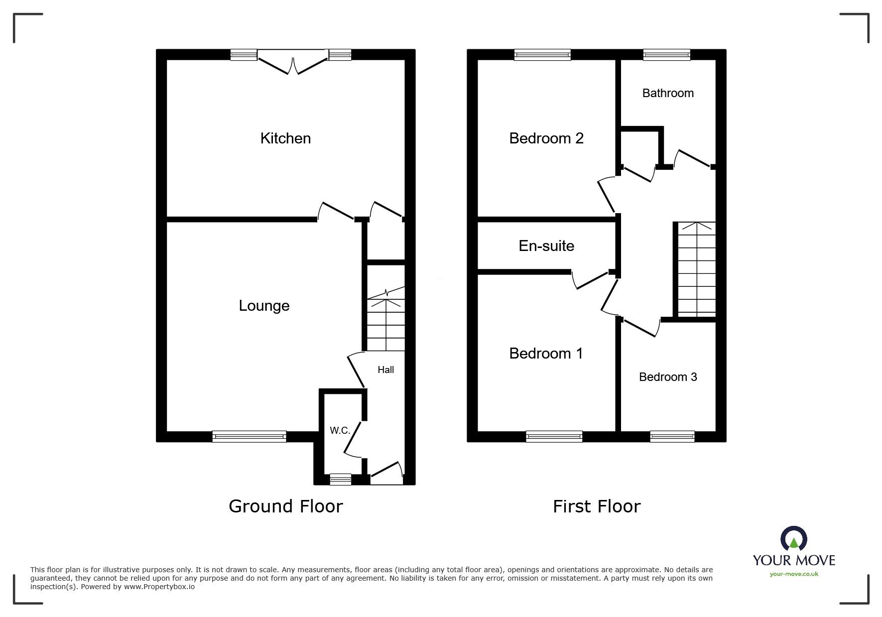 Floorplan of 3 bedroom End Terrace House for sale, Hope Drive, Whitehaven, Cumbria, CA28
