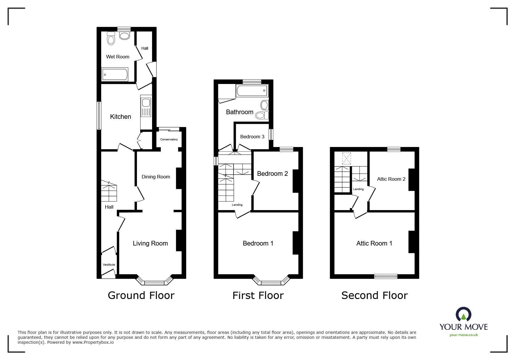 Floorplan of 5 bedroom End Terrace House for sale, Bookwell, Egremont, Cumbria, CA22