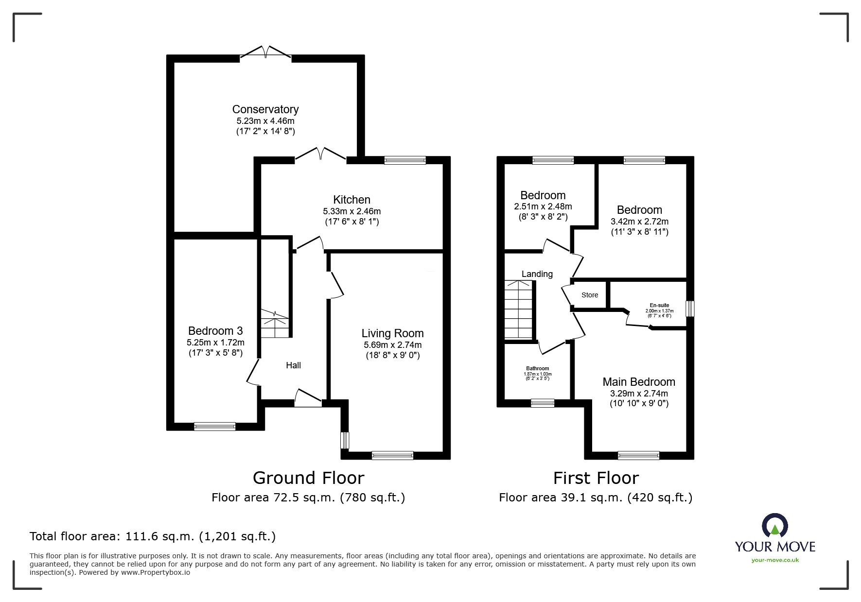 Floorplan of 4 bedroom Detached House for sale, Meadow Vale, Seaton, Cumbria, CA14