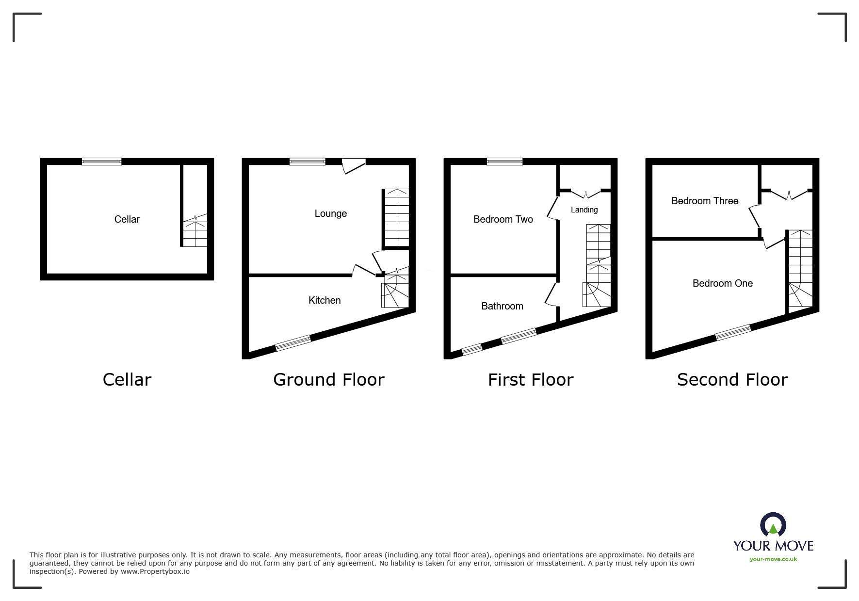 Floorplan of 3 bedroom Mid Terrace House for sale, Vale View, Egremont, Cumbria, CA22