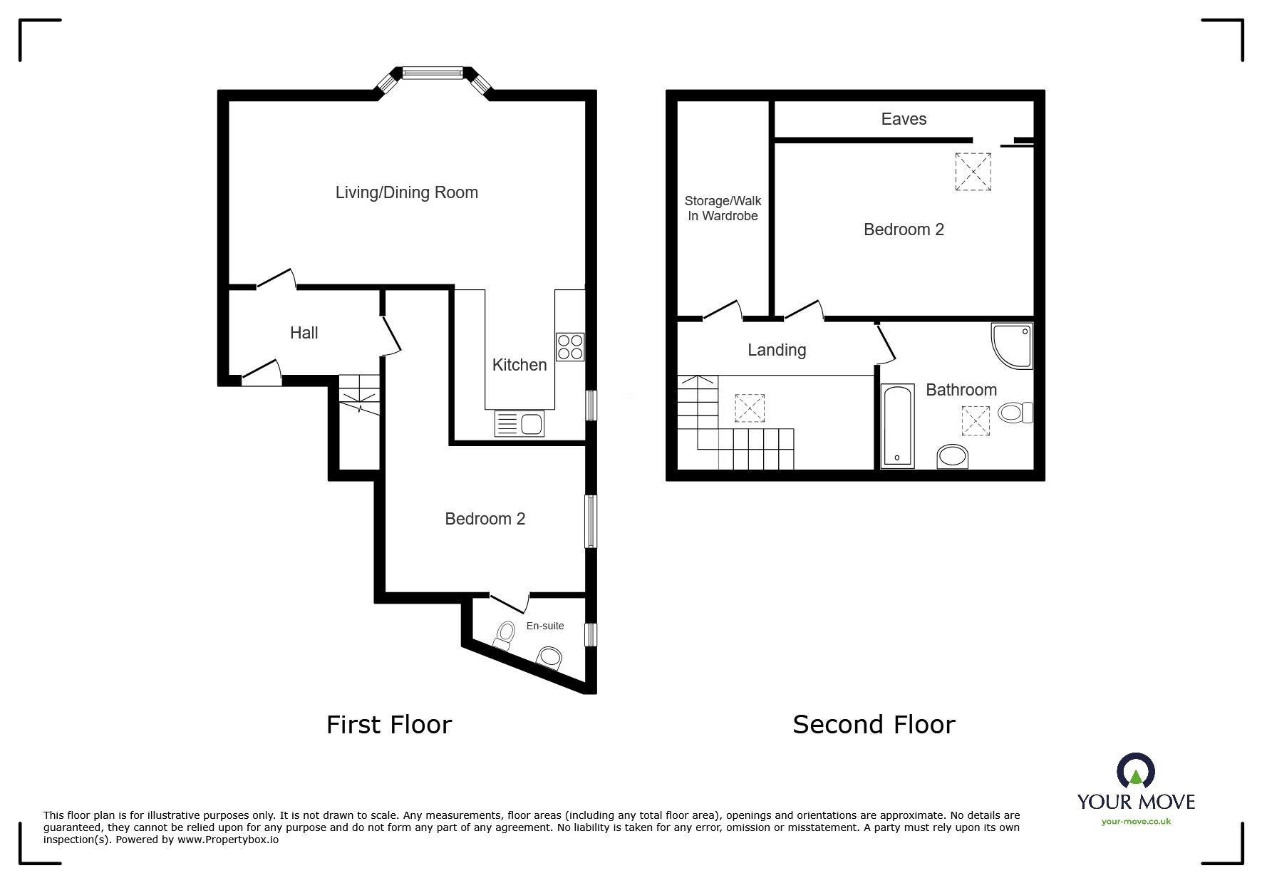 Floorplan of 2 bedroom  Flat for sale, Belle Isle Street, Workington, Cumbria, CA14