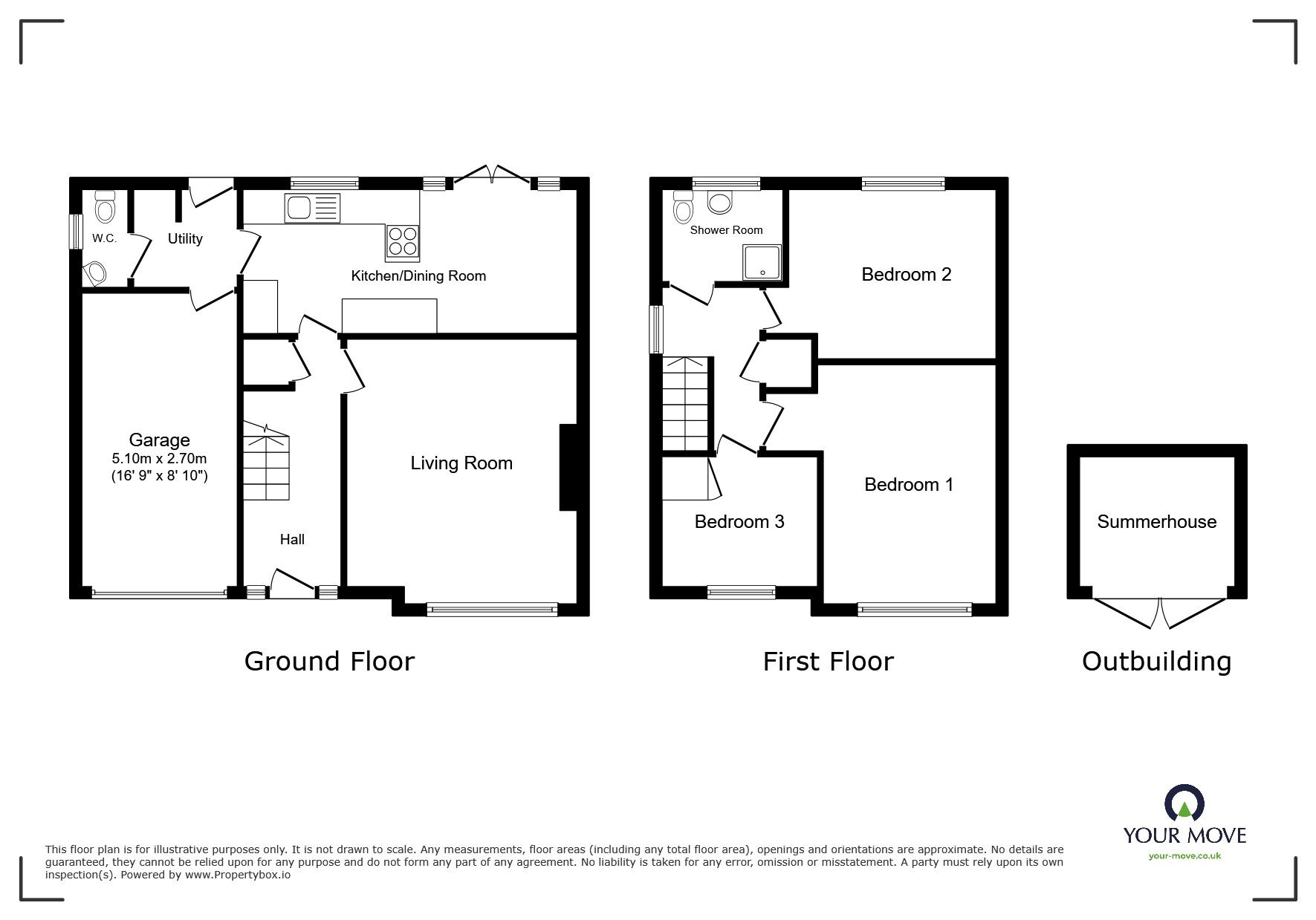 Floorplan of 3 bedroom Semi Detached House for sale, Leathwaite, Whitehaven, Cumbria, CA28
