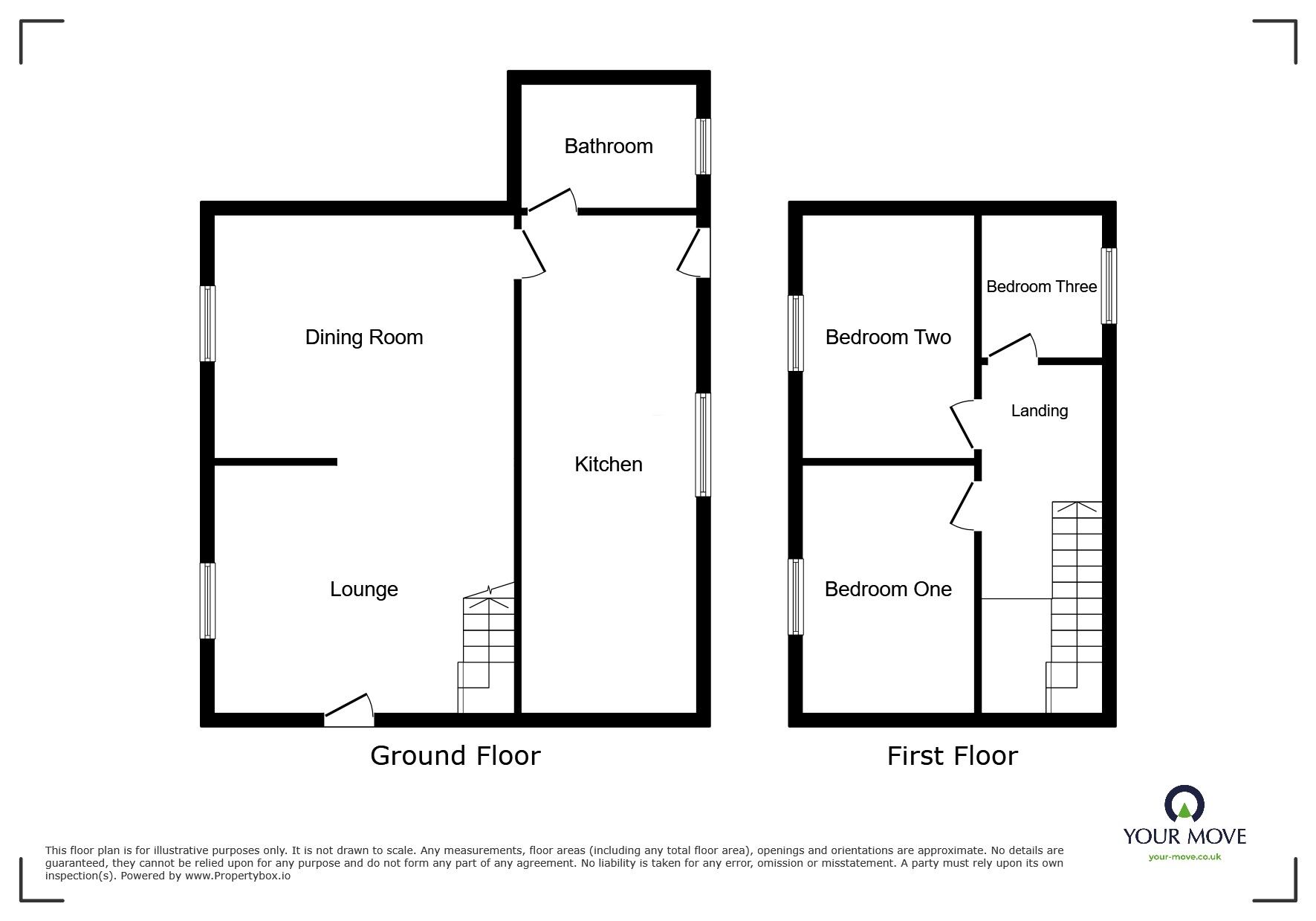 Floorplan of 3 bedroom End Terrace House to rent, Wyndham Row, Broughton Moor, Cumbria, CA15