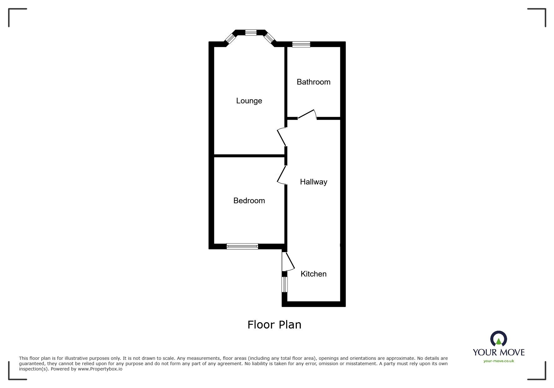 Floorplan of 1 bedroom  Flat to rent, Station Street, Maryport, Cumbria, CA15