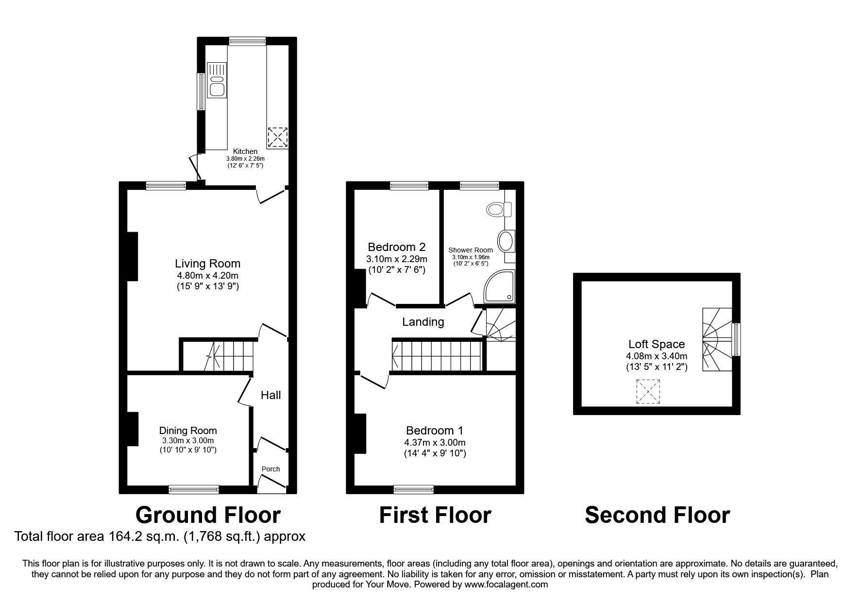 Floorplan of 2 bedroom End Terrace House for sale, Trumpet Road, Cleator, Cumbria, CA23