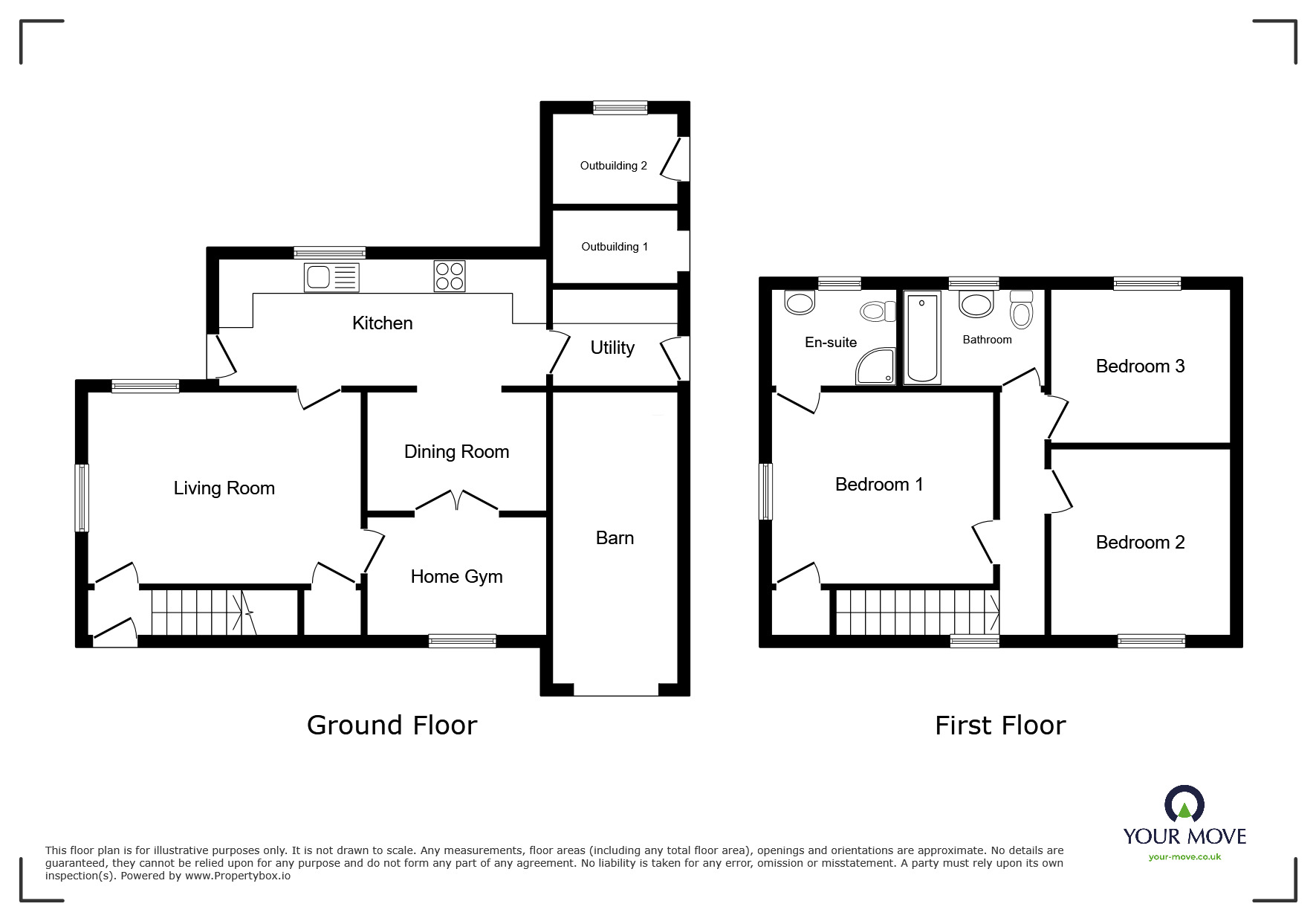 Floorplan of 3 bedroom Semi Detached House for sale, Row Brow, Dearham, Cumbria, CA15