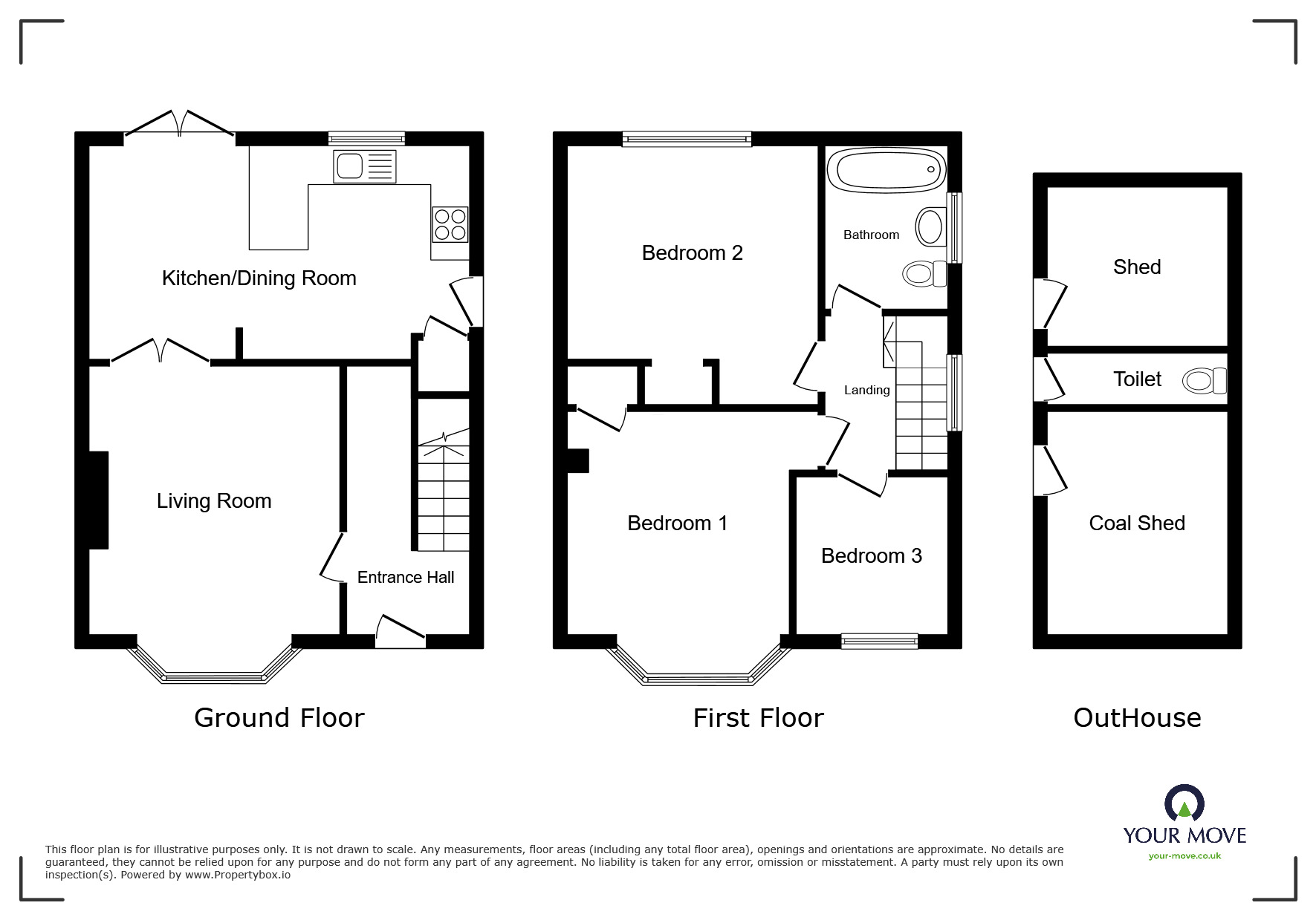 Floorplan of 3 bedroom Semi Detached House for sale, Trinity Drive, Northside, Cumbria, CA14