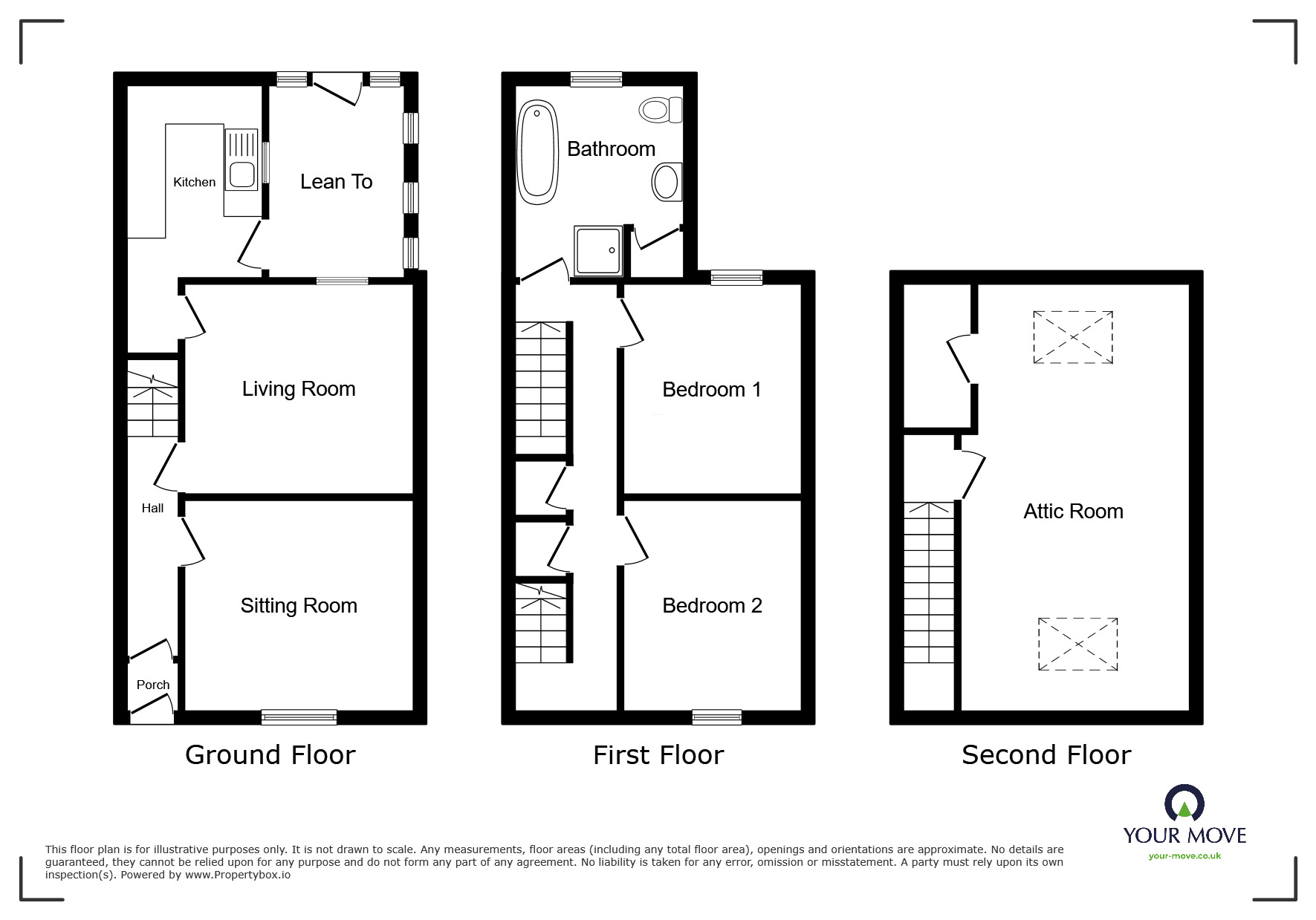 Floorplan of 3 bedroom Detached House for sale, Lawson Street, Aspatria, Cumbria, CA7