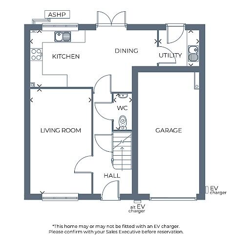 Floorplan of 4 bedroom Detached House for sale, Lakeland View, Aspatria, Cumbria, CA7