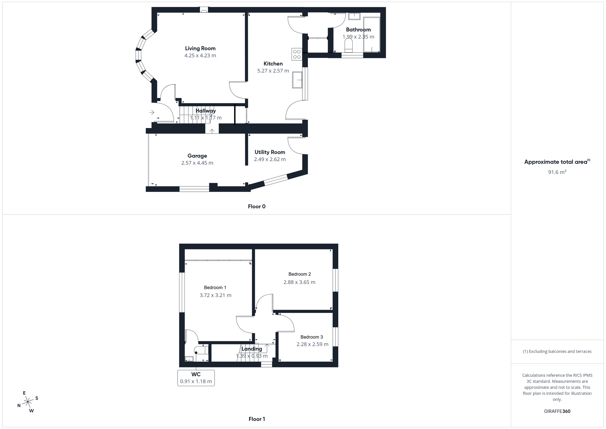 Floorplan of 3 bedroom Semi Detached House for sale, Brunlea Drive, Whitehaven, Cumbria, CA28
