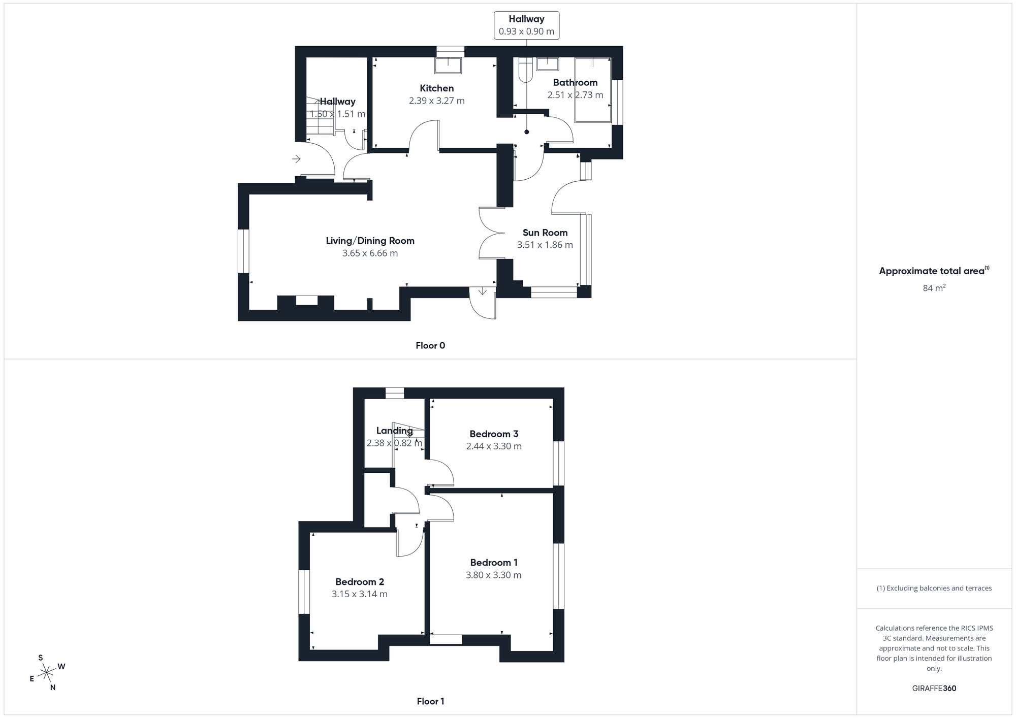Floorplan of 3 bedroom Semi Detached House for sale, Hill Top Road, Whitehaven, Cumbria, CA28