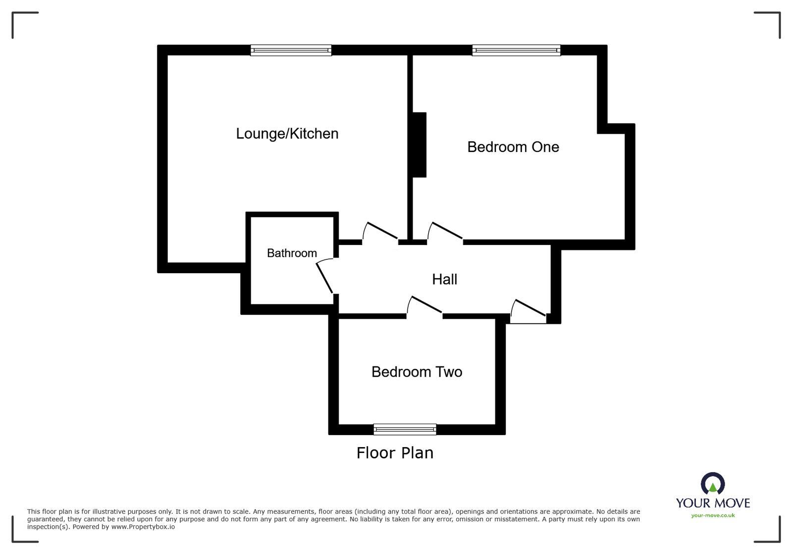 Floorplan of 2 bedroom Flat to rent, 4 Station Street, Cockermouth, Cumbria, CA13