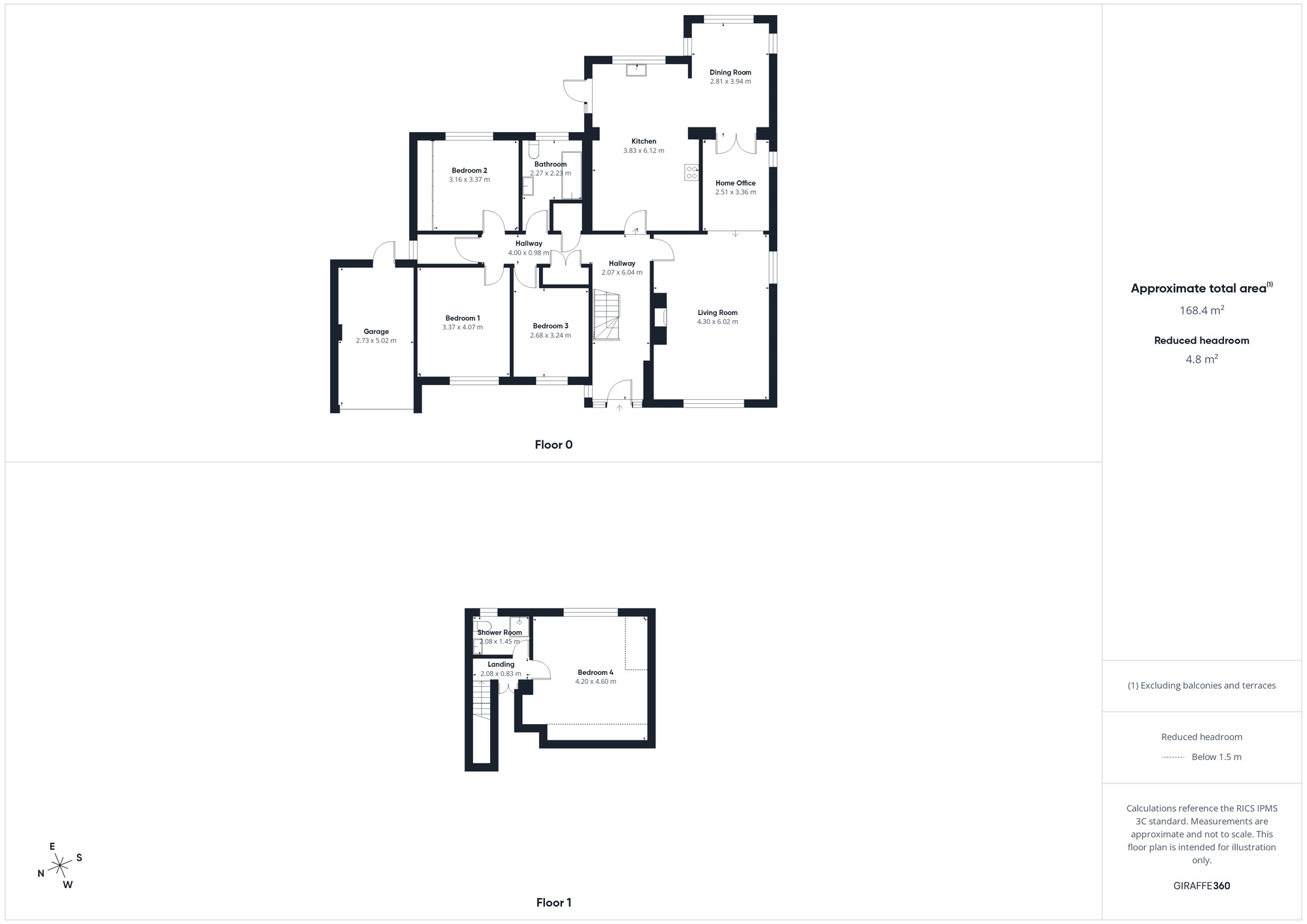 Floorplan of 4 bedroom Detached House for sale, Low Moresby, Whitehaven, Cumbria, CA28