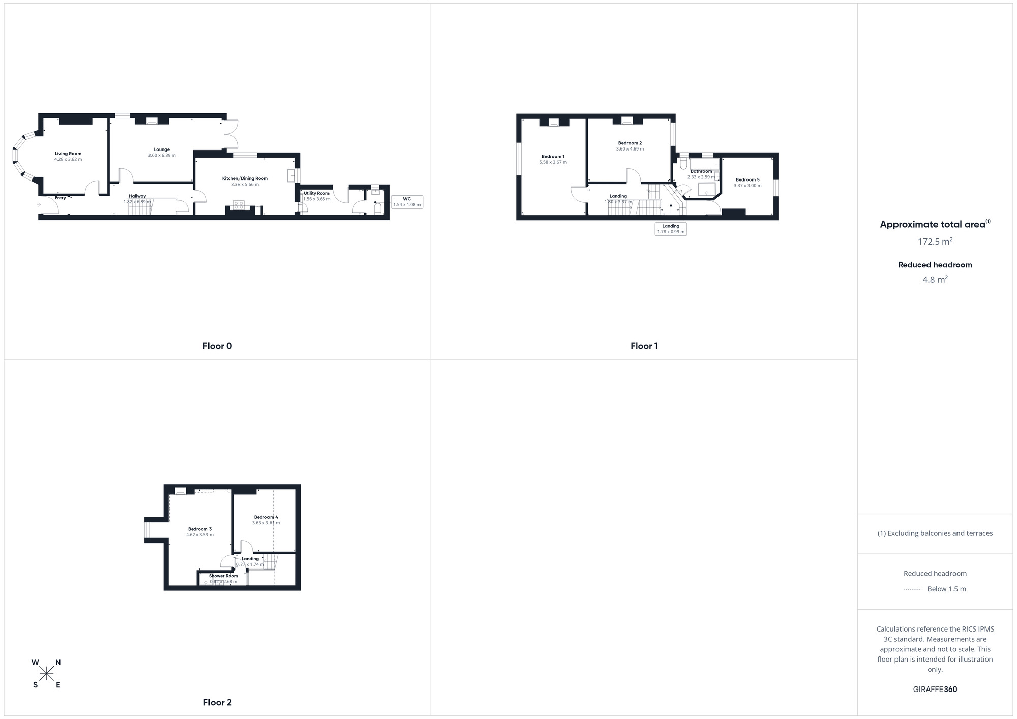Floorplan of 5 bedroom Semi Detached House for sale, Craig Road, Workington, Cumbria, CA14