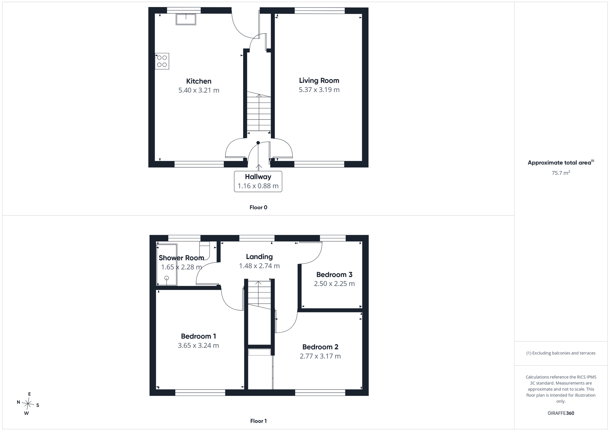 Floorplan of 3 bedroom Semi Detached House for sale, Maple Grove, Whitehaven, Cumbria, CA28