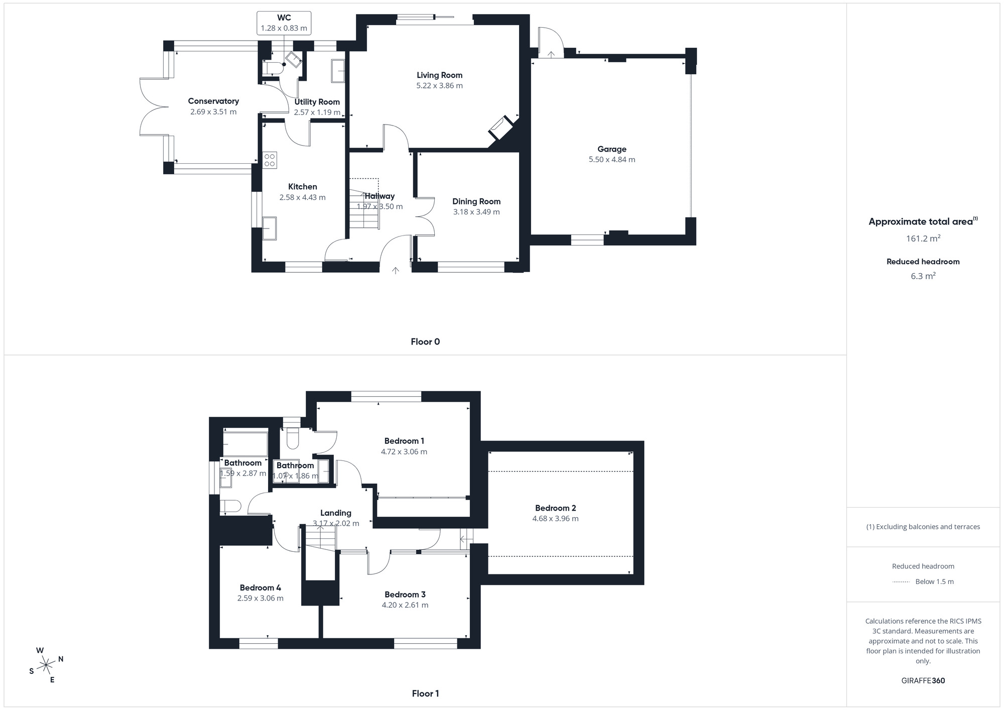 Floorplan of 4 bedroom Detached House for sale, Ennerdale, Cleator, Cumbria, CA23