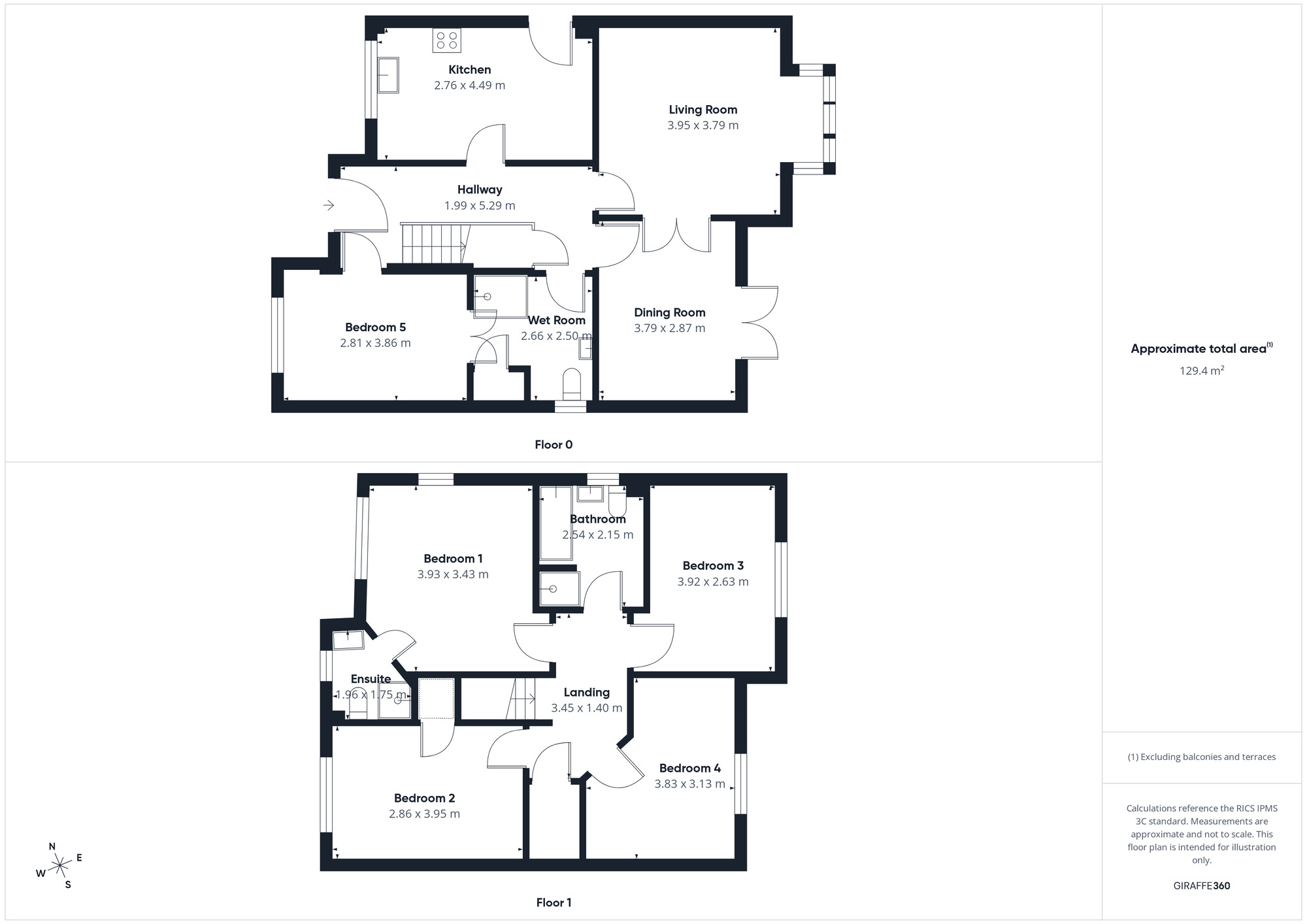 Floorplan of 5 bedroom Detached House for sale, Woodville Park, Cockermouth, Cumbria, CA13