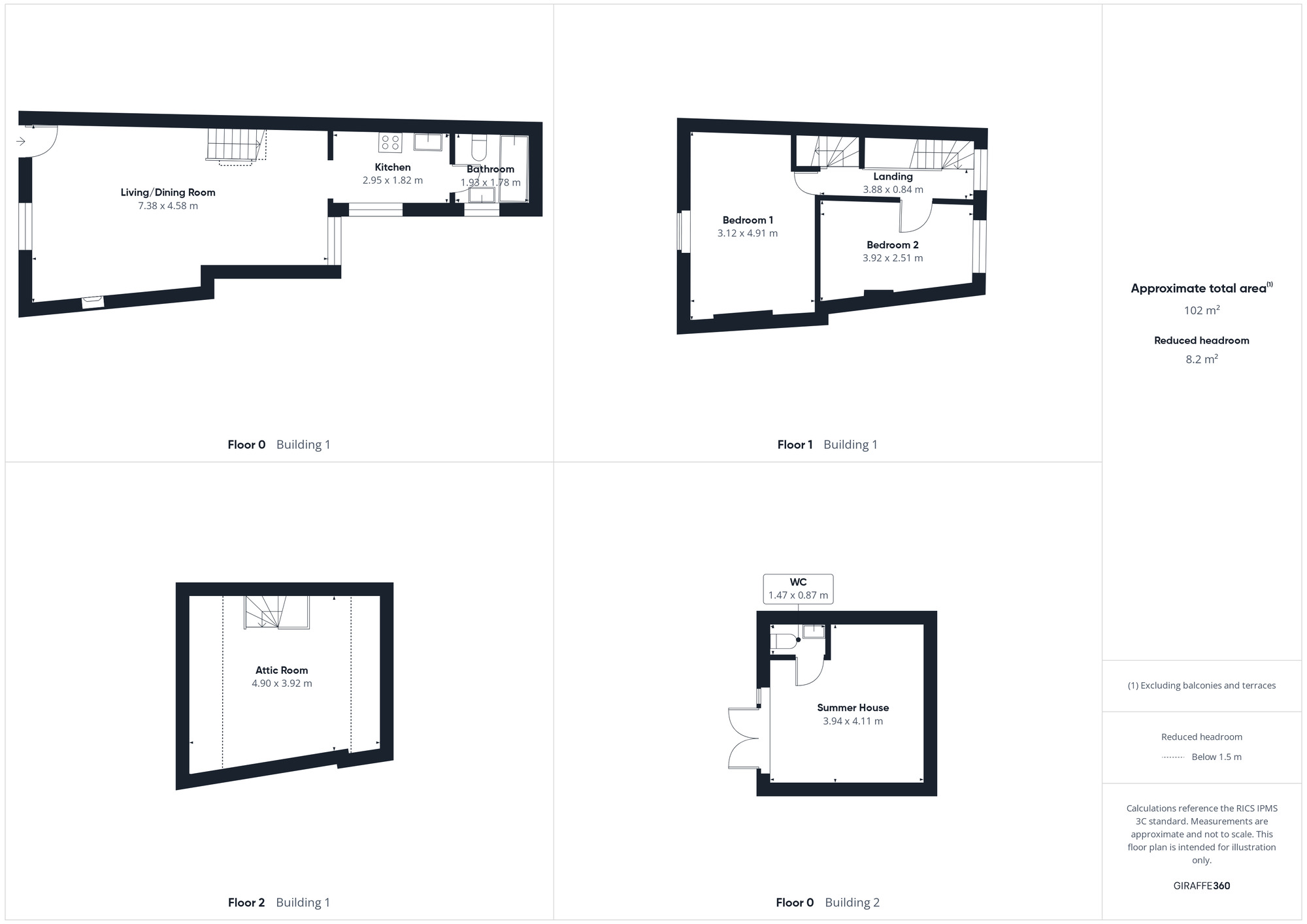 Floorplan of 2 bedroom End Terrace House for sale, Old Smithfield, Egremont, Cumbria, CA22