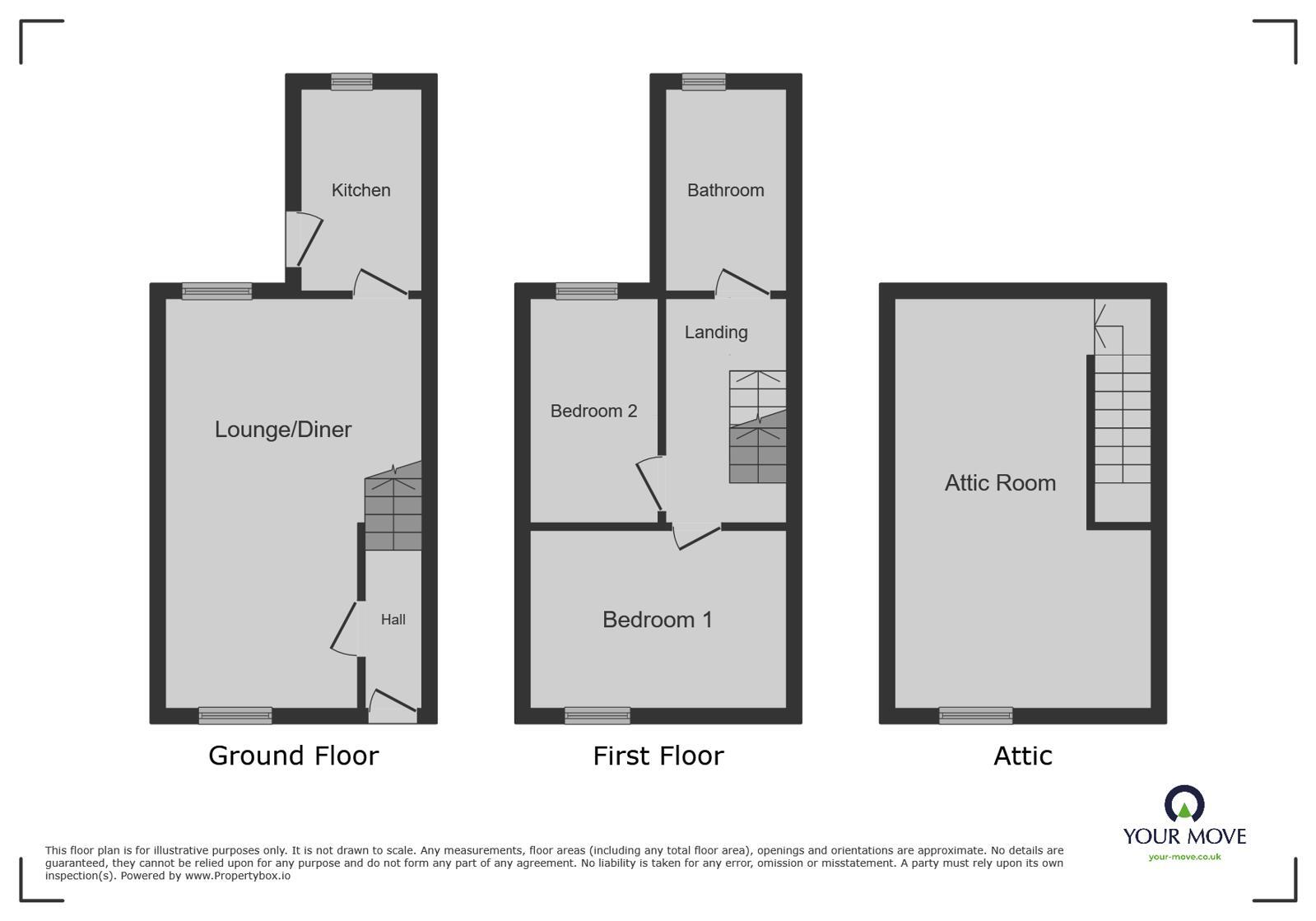 Floorplan of 3 bedroom Mid Terrace House to rent, Lime Road, Harrington, Cumbria, CA14