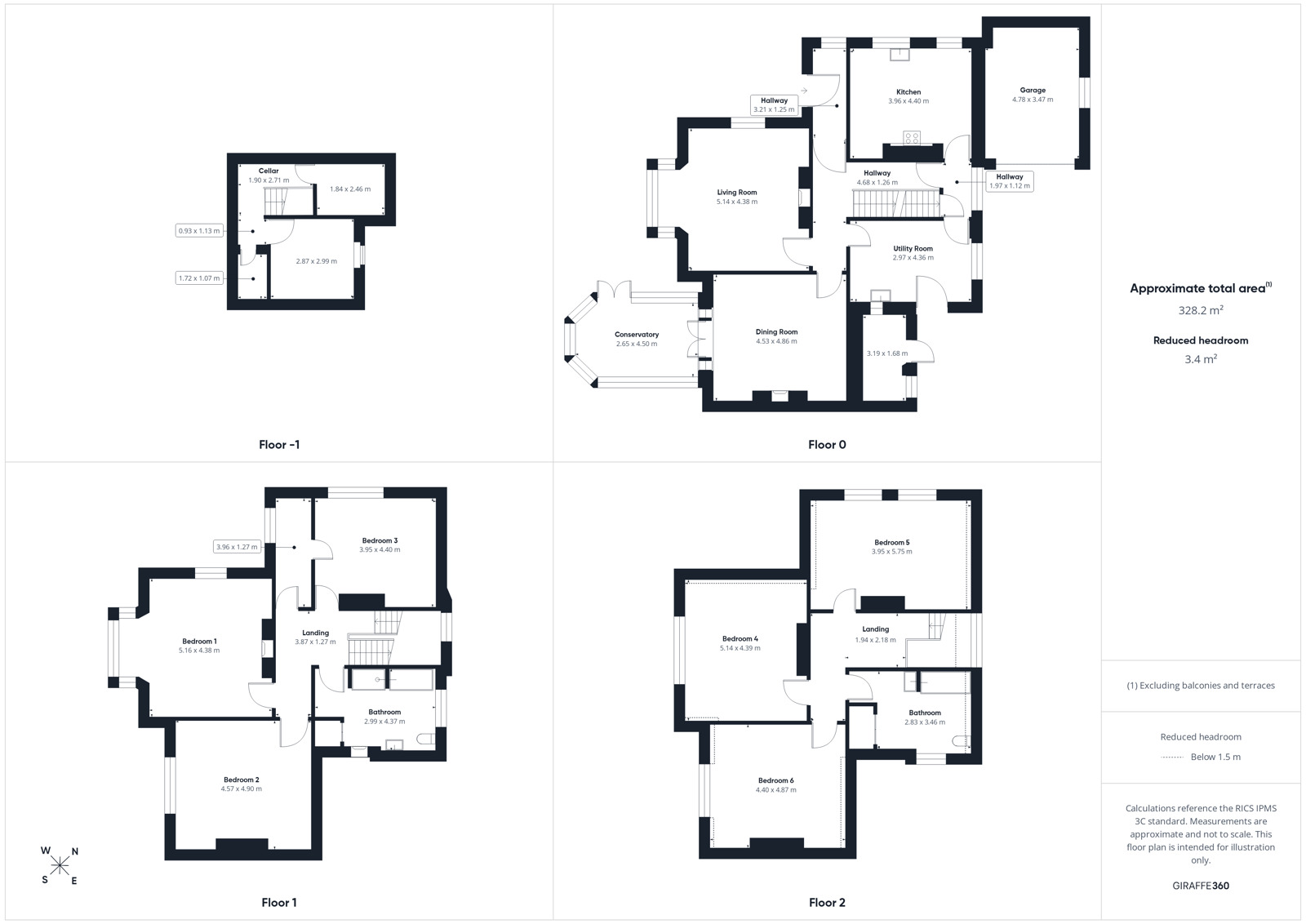 Floorplan of 6 bedroom Semi Detached House for sale, The Banks, Seascale, Cumbria, CA20