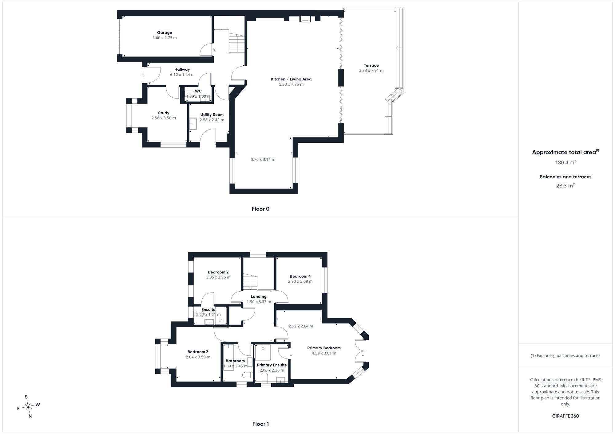 Floorplan of 4 bedroom Detached House for sale, Crosby, Maryport, Cumbria, CA15