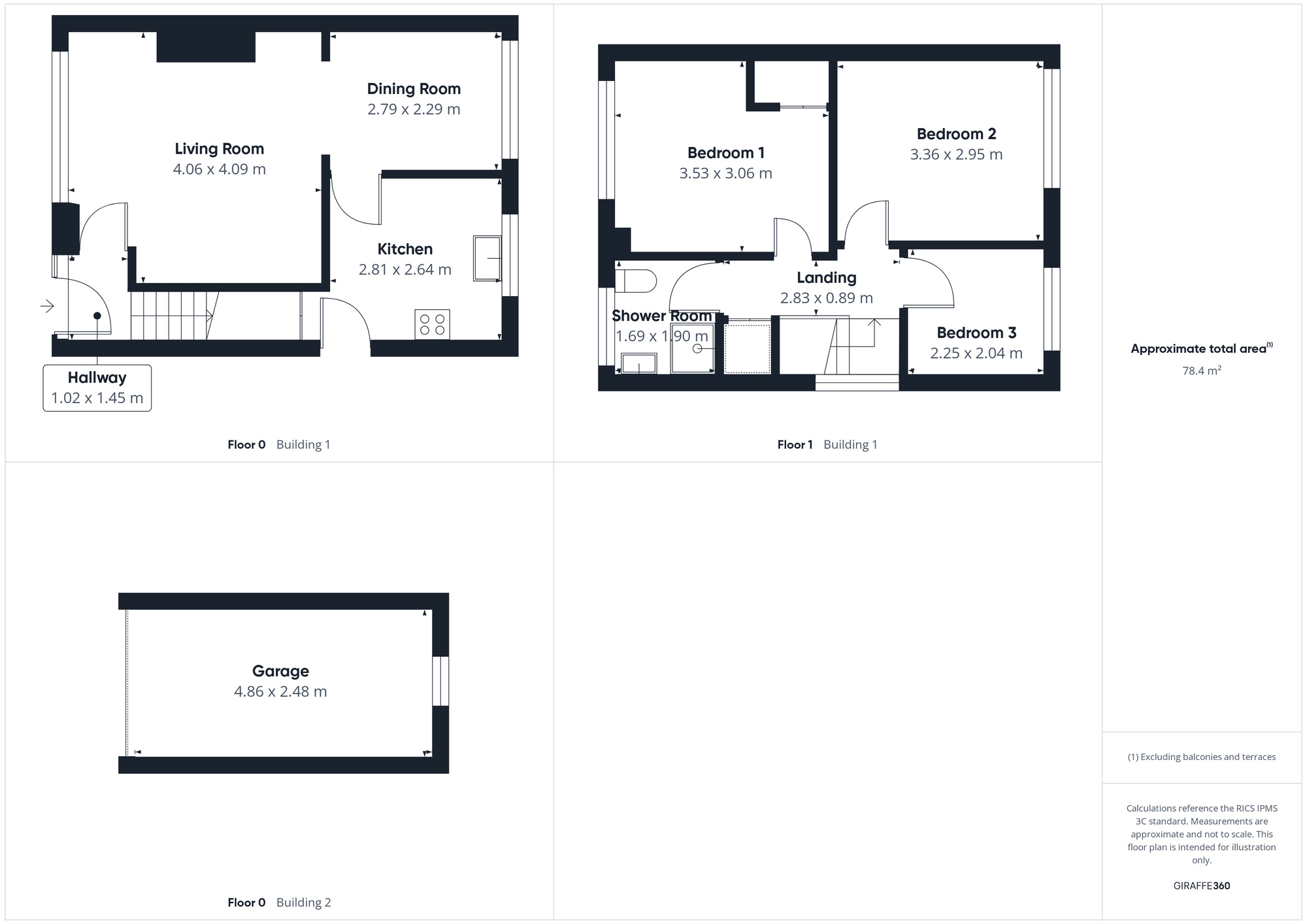 Floorplan of 3 bedroom Semi Detached House for sale, Beck Side, Whitehaven, Cumbria, CA28