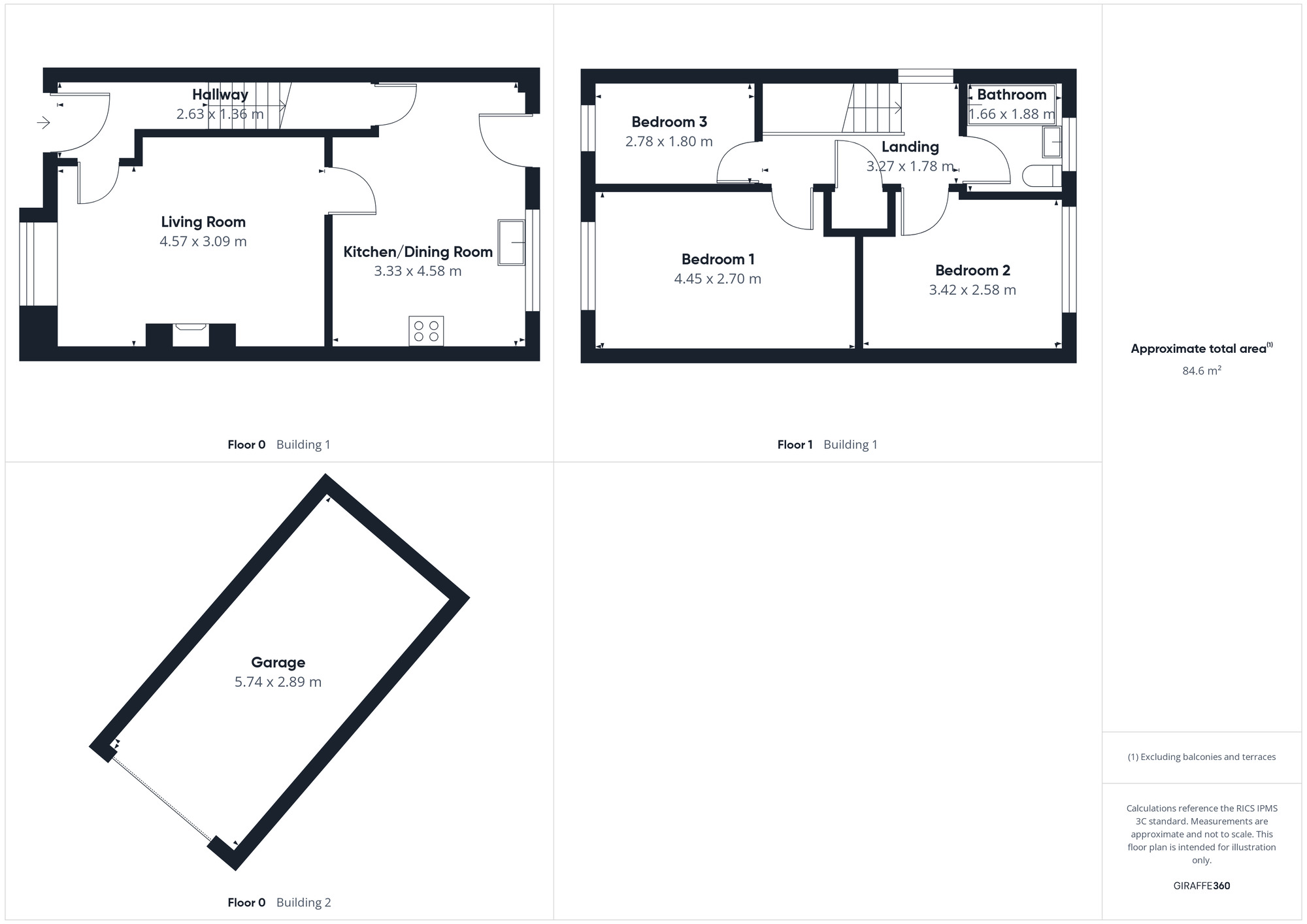 Floorplan of 3 bedroom Semi Detached House for sale, Sandringham Avenue, Whitehaven, Cumbria, CA28