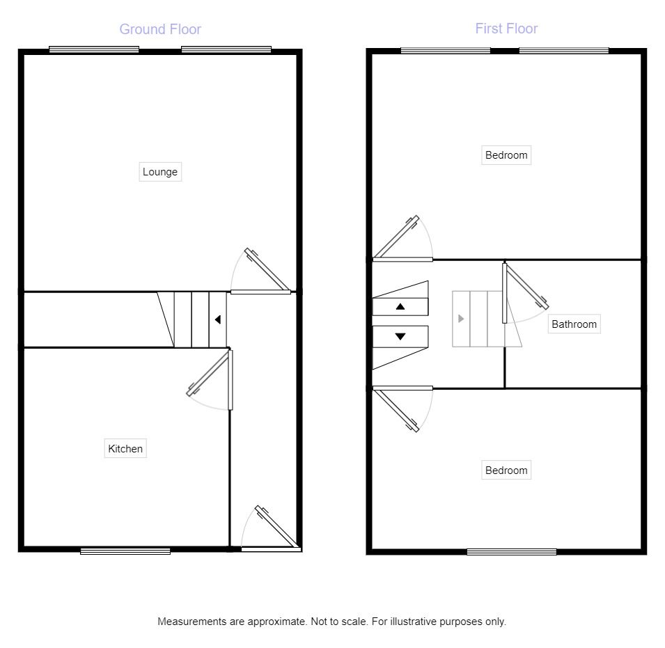 Floorplan of 2 bedroom Flat for sale, Main Street, Egremont, Cumbria, CA22
