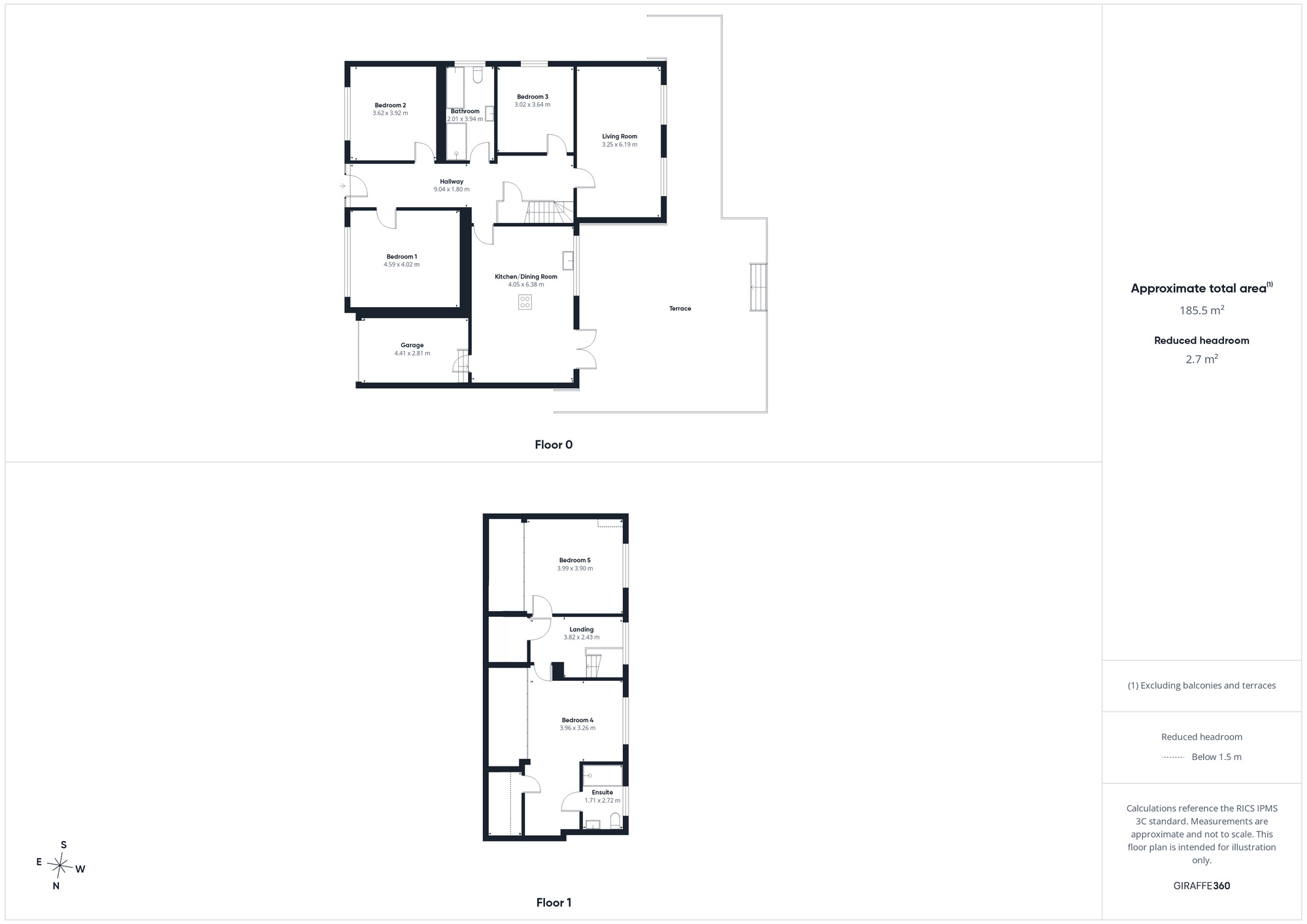 Floorplan of 5 bedroom Detached House for sale, Thorntrees Drive, Thornhill, Cumbria, CA22