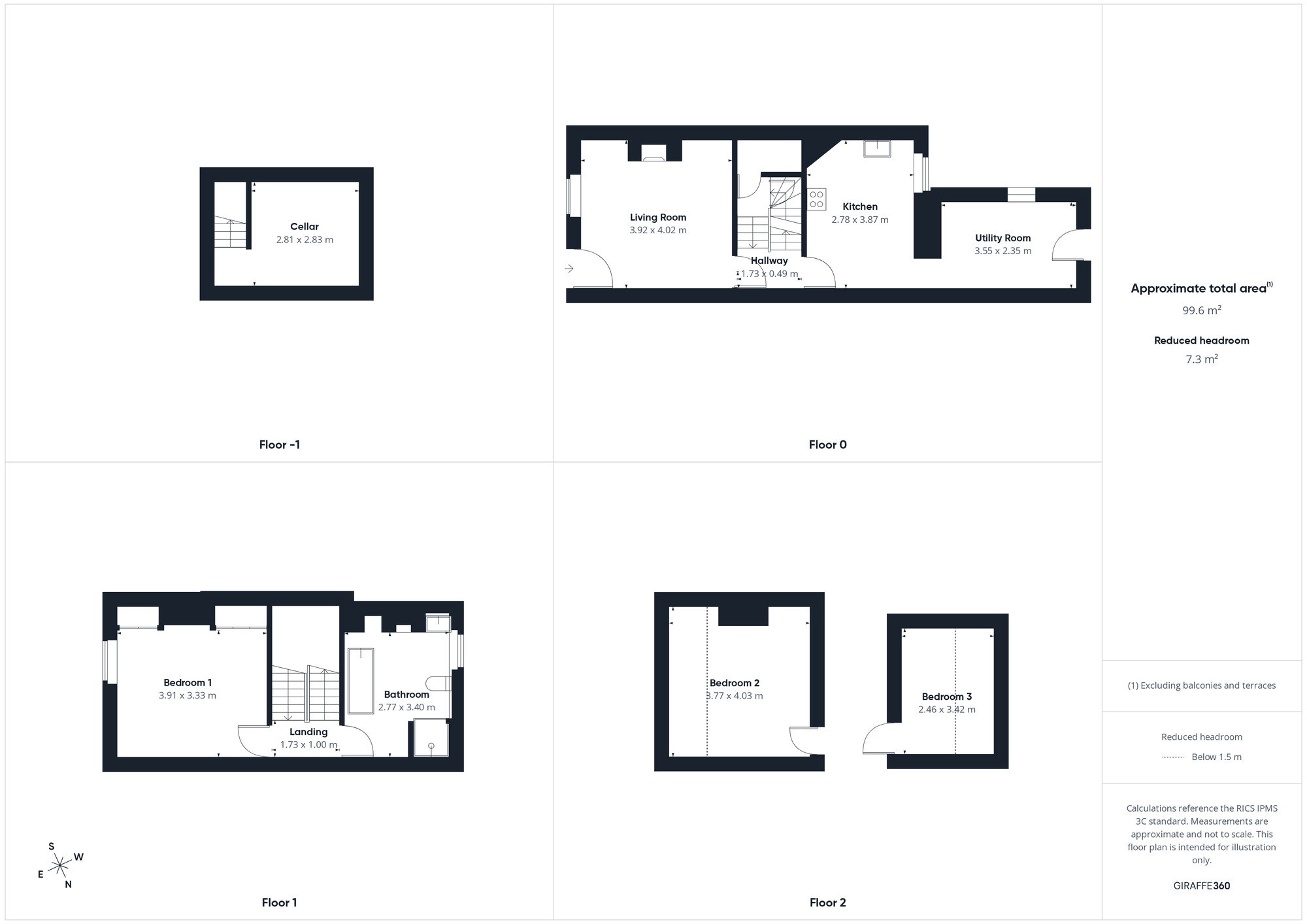 Floorplan of 3 bedroom Mid Terrace House for sale, Christian Street, Workington, Cumbria, CA14