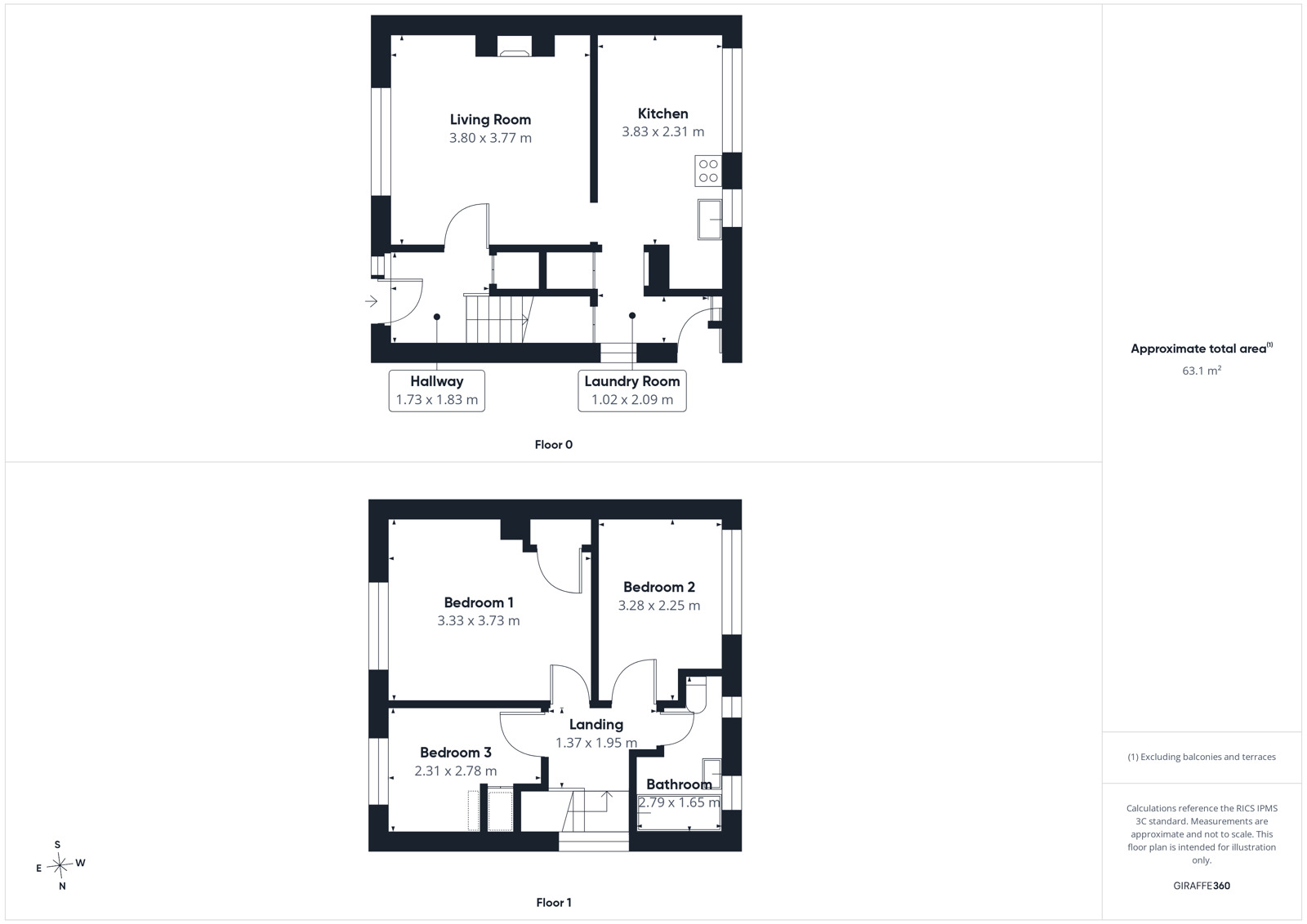 Floorplan of 3 bedroom Semi Detached House for sale, Kings Drive, Egremont, Cumbria, CA22
