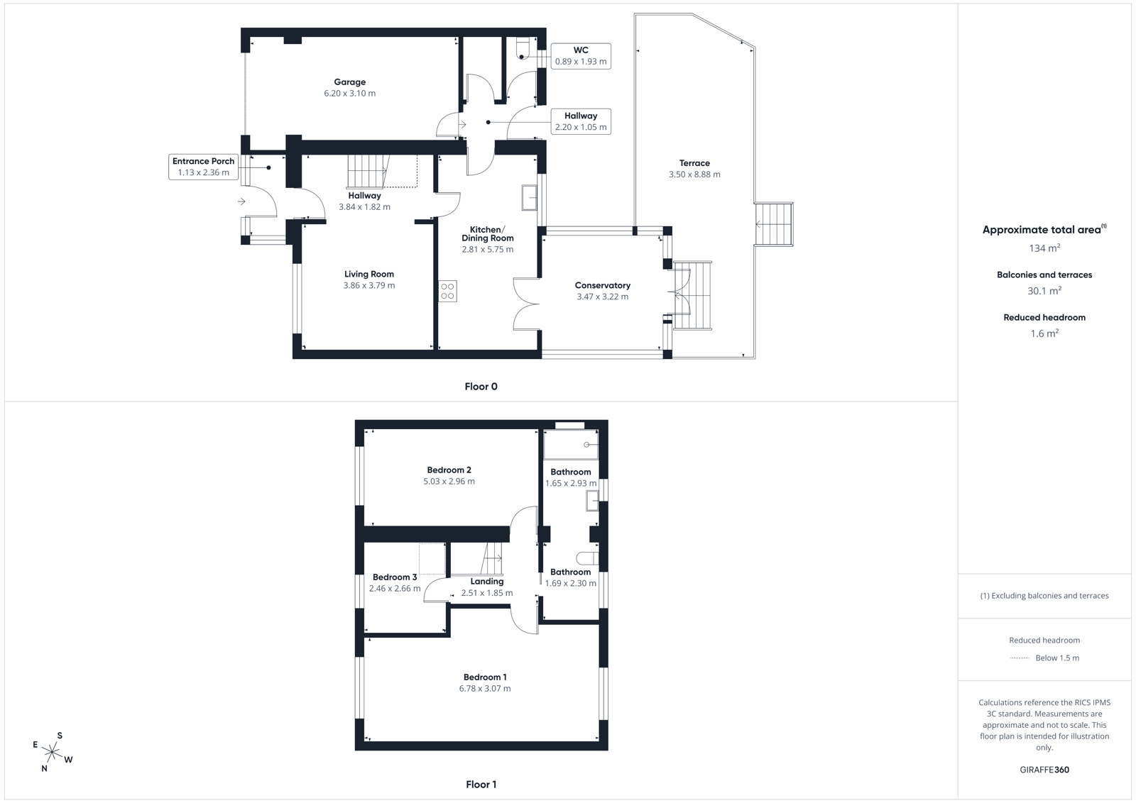 Floorplan of 3 bedroom Semi Detached House for sale, Rutland Avenue, Whitehaven, Cumbria, CA28