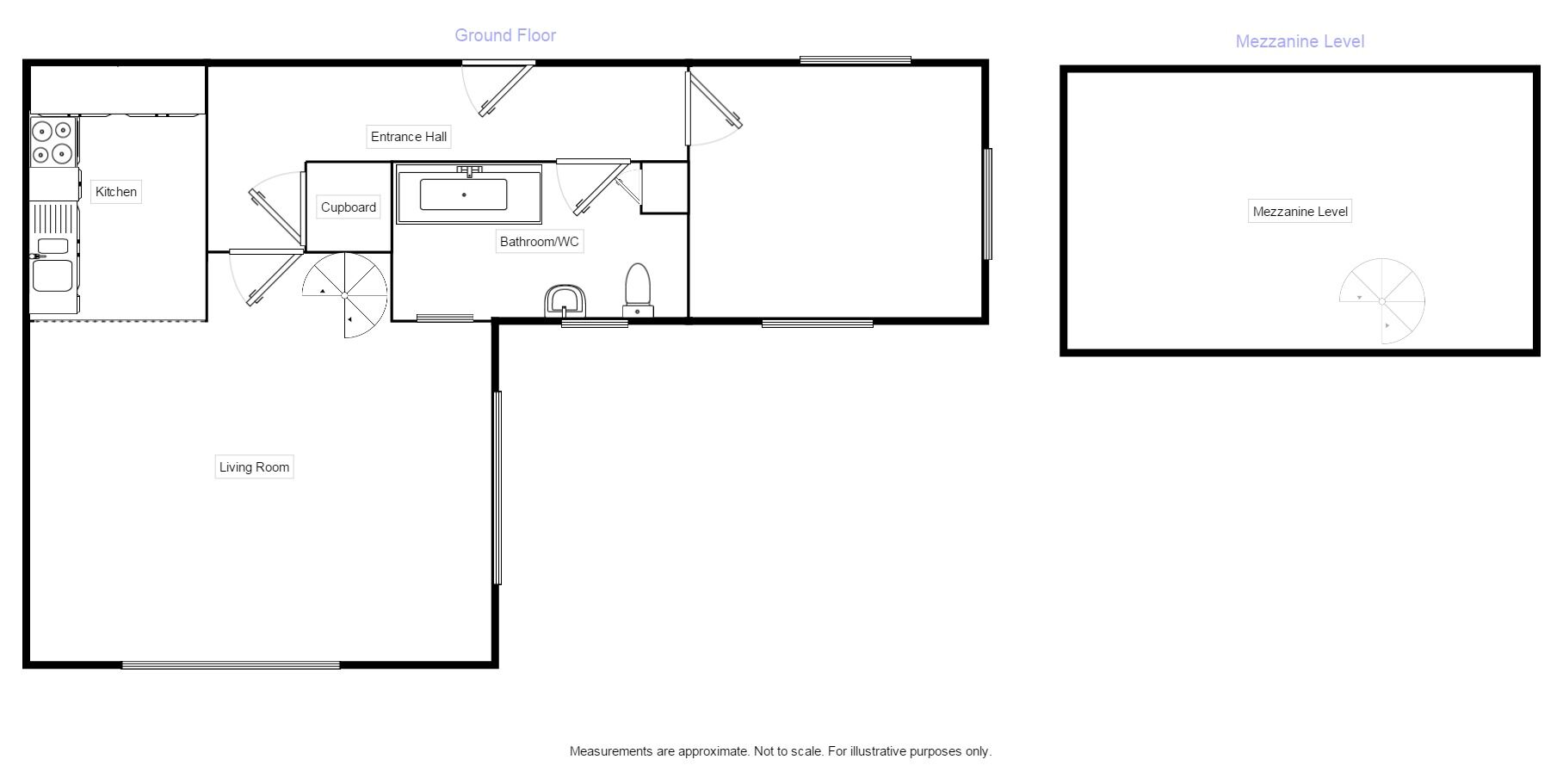 Floorplan of 1 bedroom Flat to rent, Charlotte Court, Wigton, Cumbria, CA7