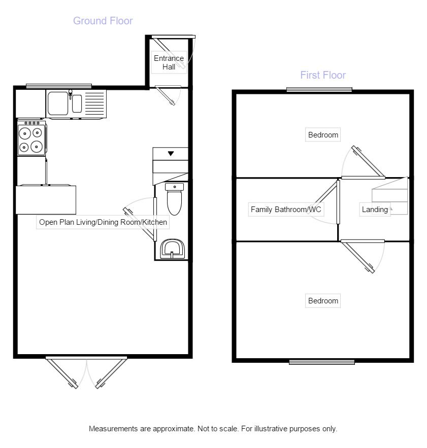 Floorplan of 2 bedroom End Terrace House to rent, Scholars Green, Wigton, Cumbria, CA7