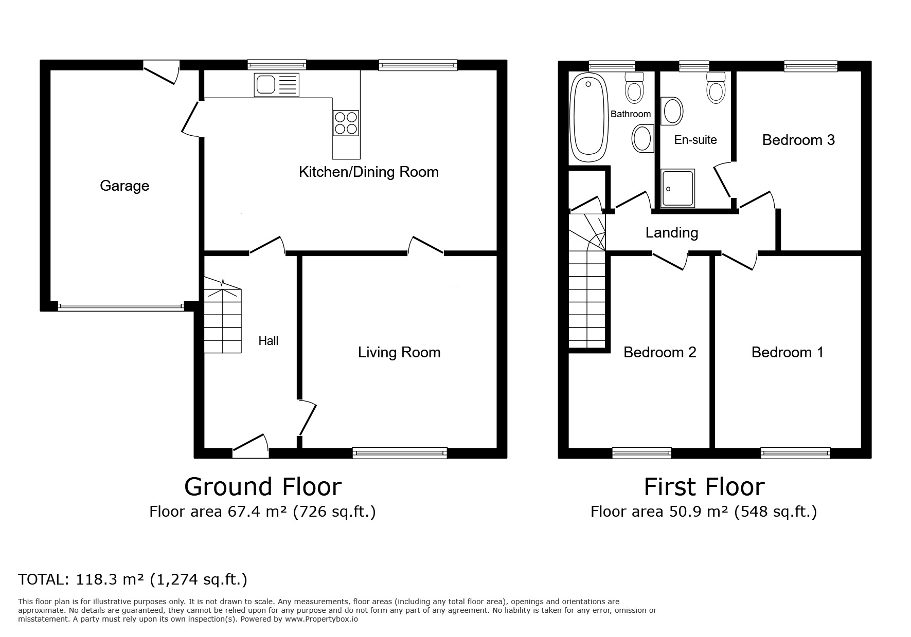 Floorplan of 3 bedroom Link Detached House for sale, Parsonby, Aspatria, Cumbria, CA7
