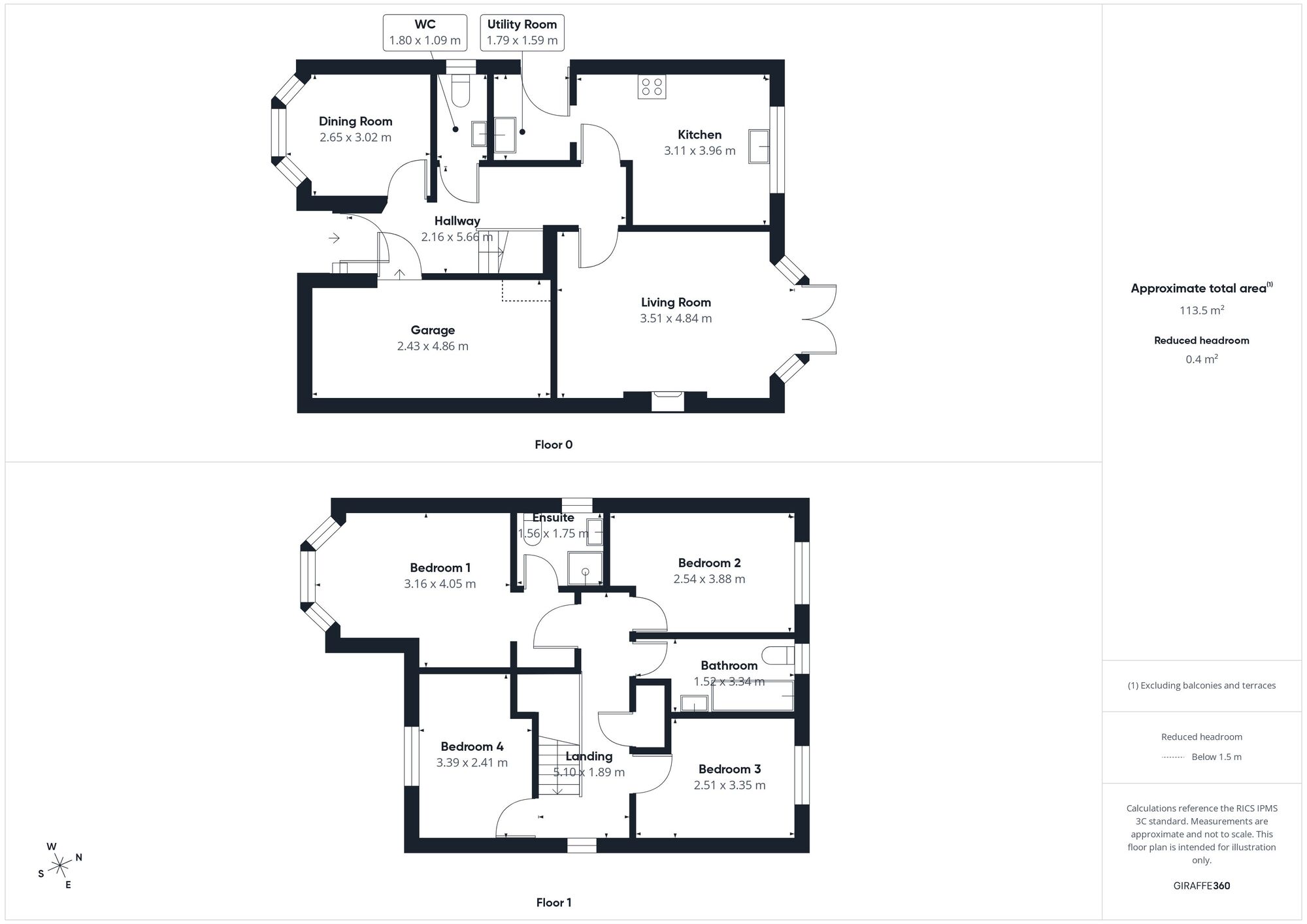 Floorplan of 4 bedroom Detached House for sale, Standingstone Heights, Wigton, Cumbria, CA7