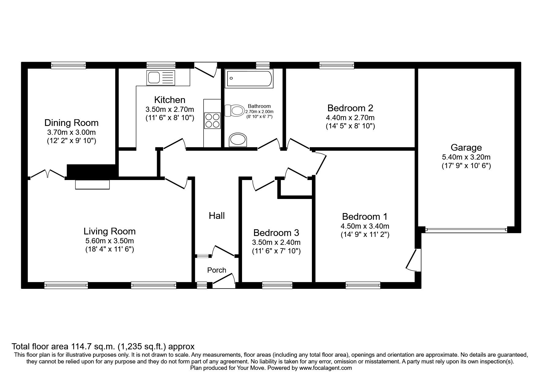 3 bedroom Detached Bungalow for sale, Uldale, Wigton, CA7 £350,000