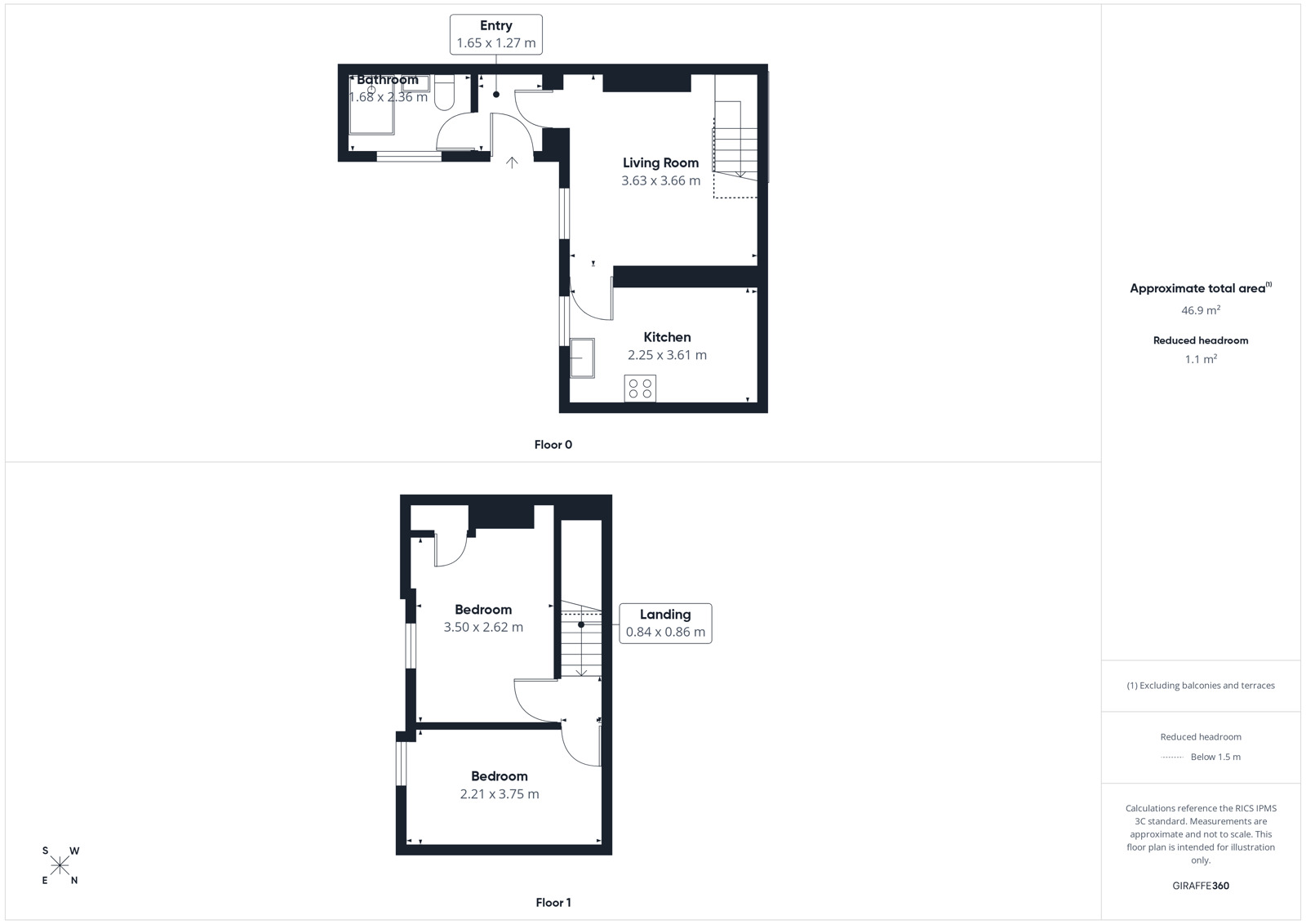 Floorplan of 2 bedroom Mid Terrace House to rent, New Street, Wigton, CA7