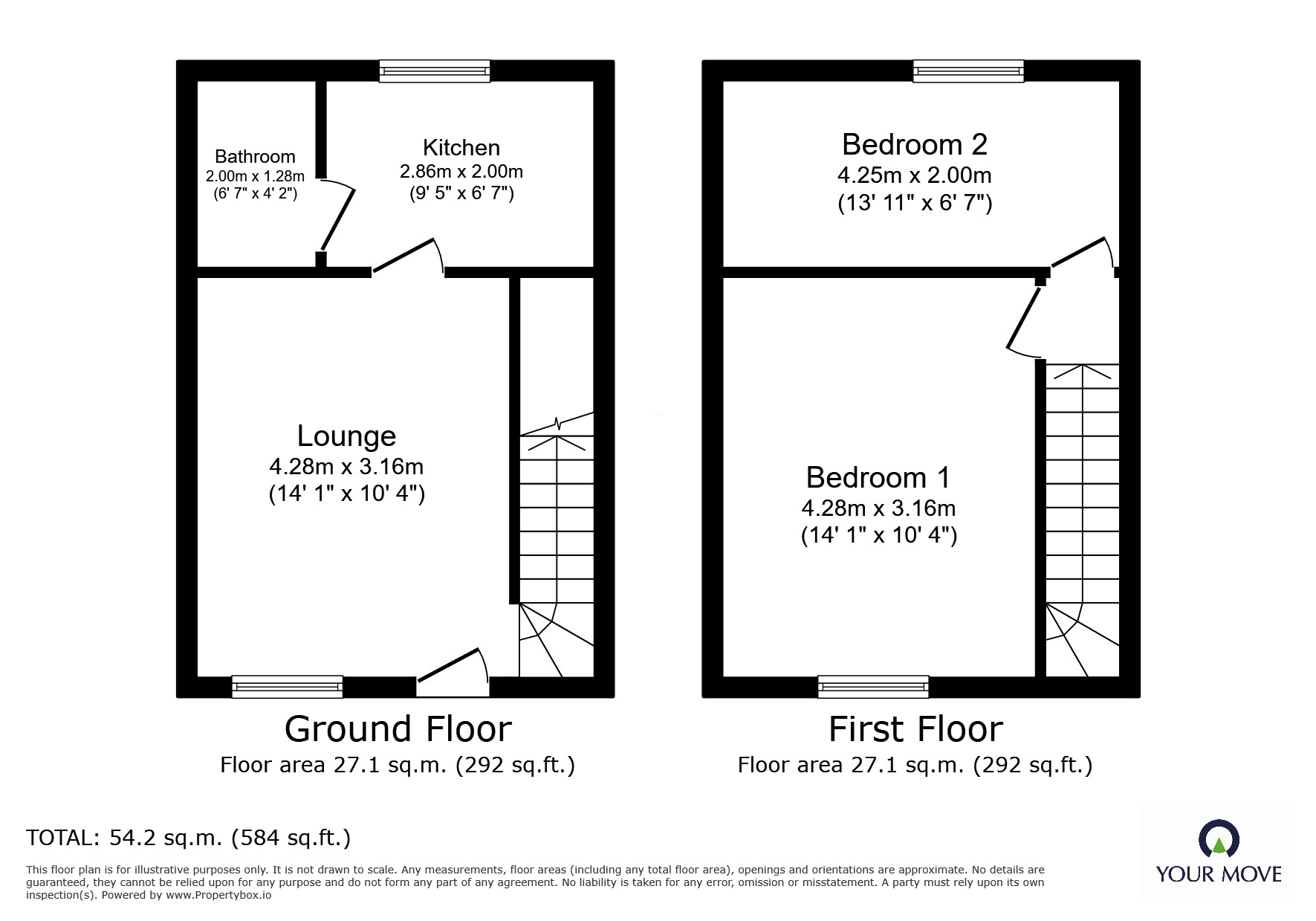 Floorplan of 2 bedroom  House to rent, George Street, Wigton, CA7