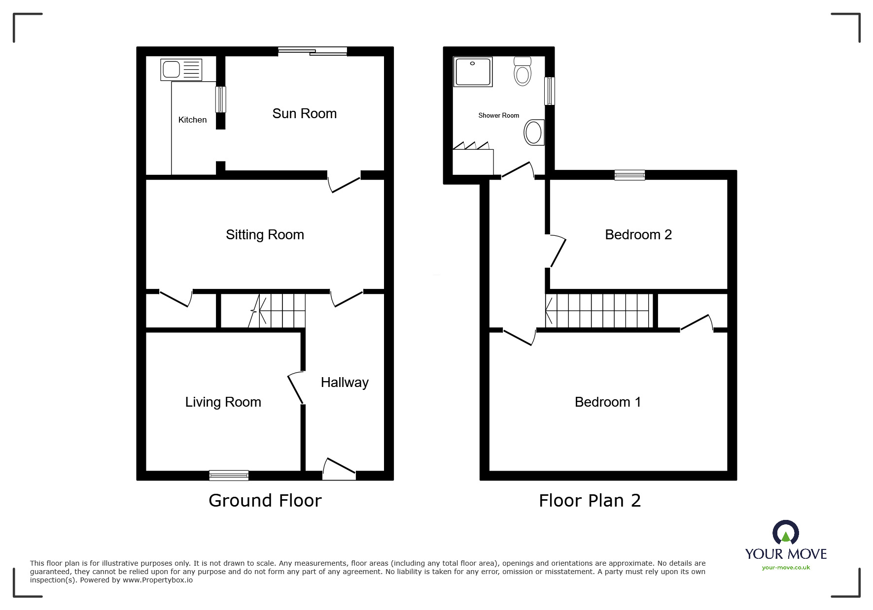 Floorplan of 2 bedroom Mid Terrace House for sale, Longthwaite Road, Wigton, CA7