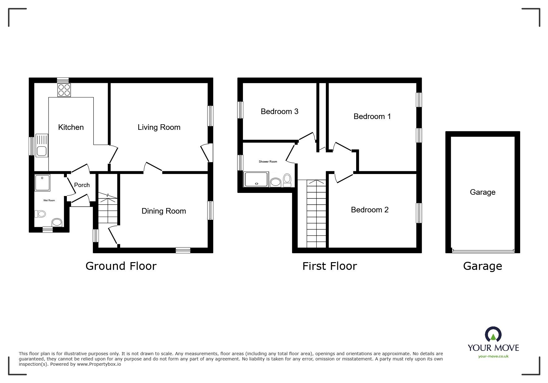 Floorplan of 3 bedroom Detached House for sale, Oughterside, Wigton, Cumbria, CA7