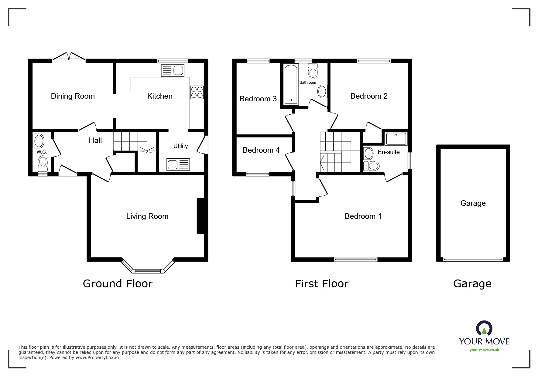 Floorplan of 4 bedroom Detached House for sale, Standingstone Heights, Wigton, Cumbria, CA7
